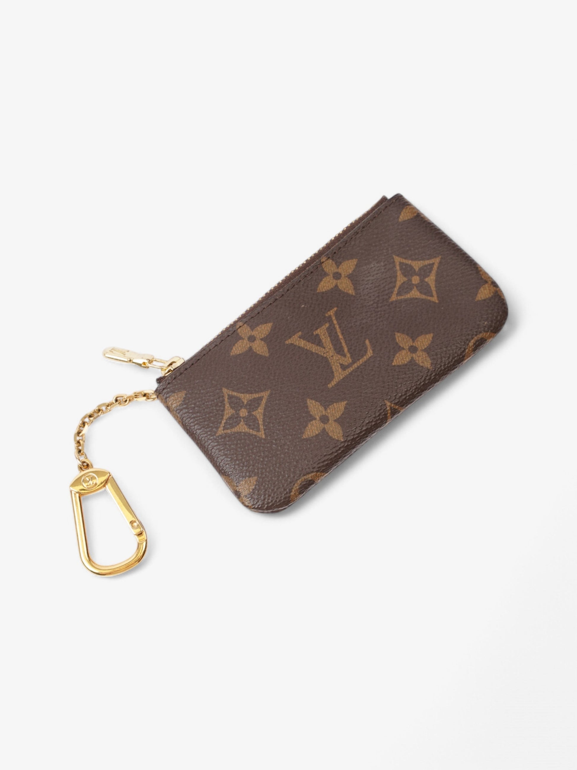 Luxury Women's Clutch Bag | Louis Vuitton Key Pouch Monogram / Gold Coated Canvas