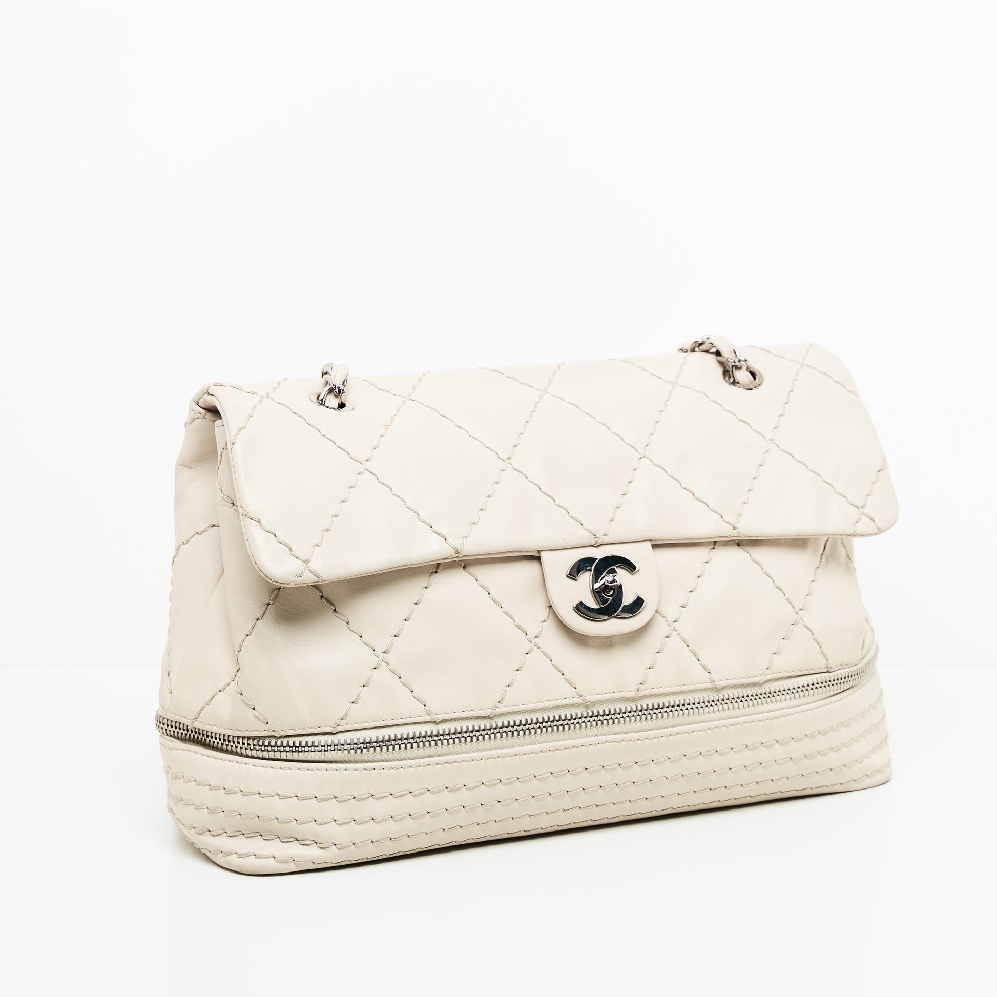 Chanel Quilted Expandable Ligne Flap Bag