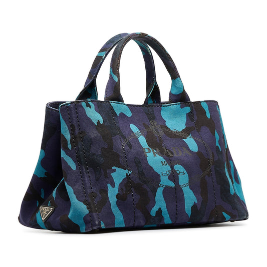 Prada Canapa Camouflage Tote Bag