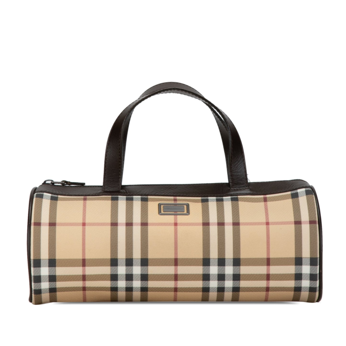 Burberry Ho Check Barrell HandBag