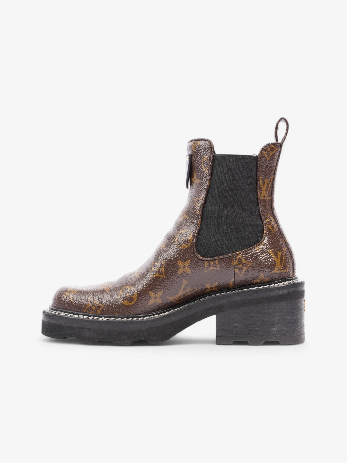 Louis Vuitton Beaubourg Ankle Boots Monogram / Black Coated Canvas EU 38.5 UK 5.5