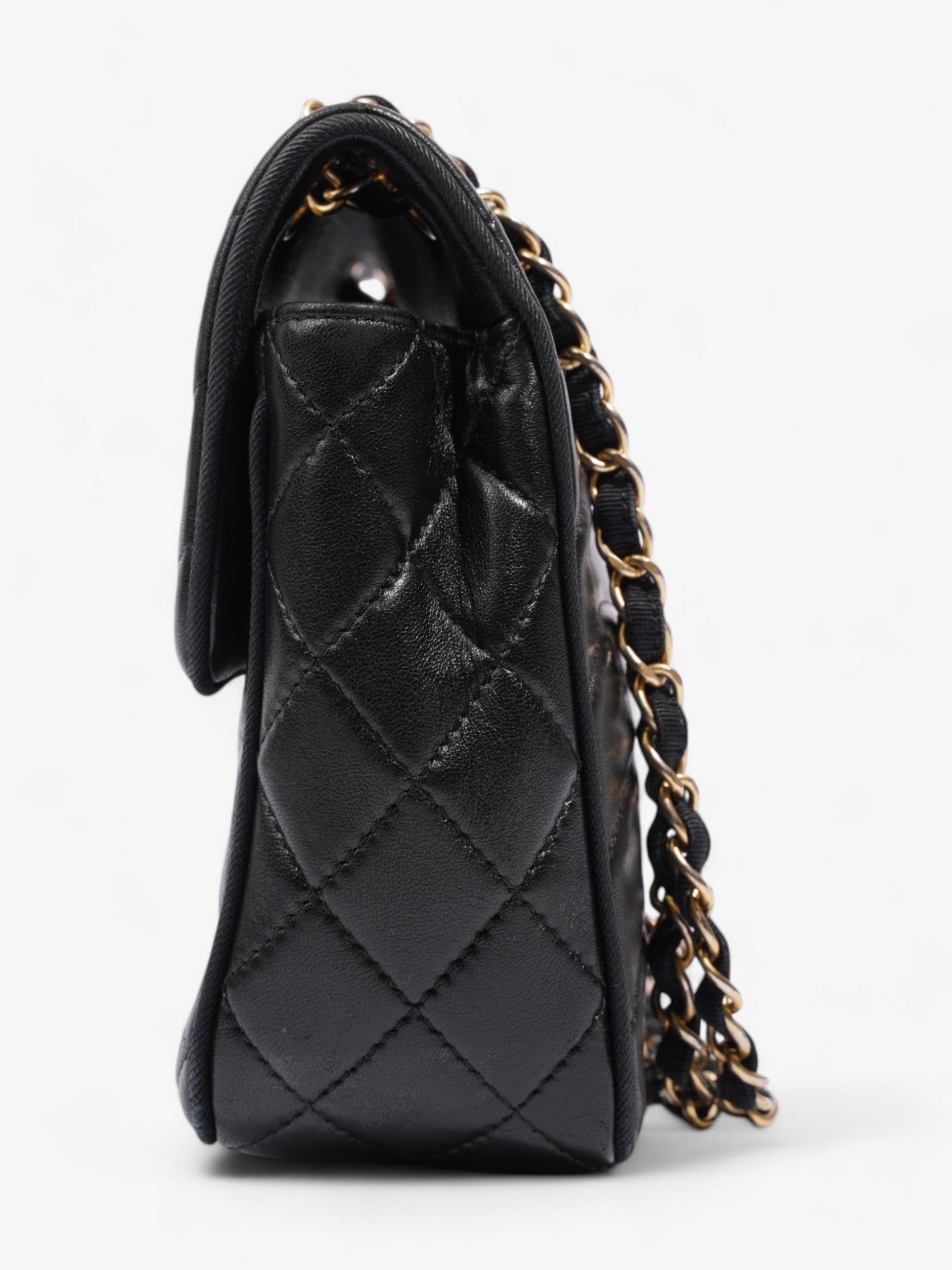 Chanel Scallop Flap Black Leather Medium
