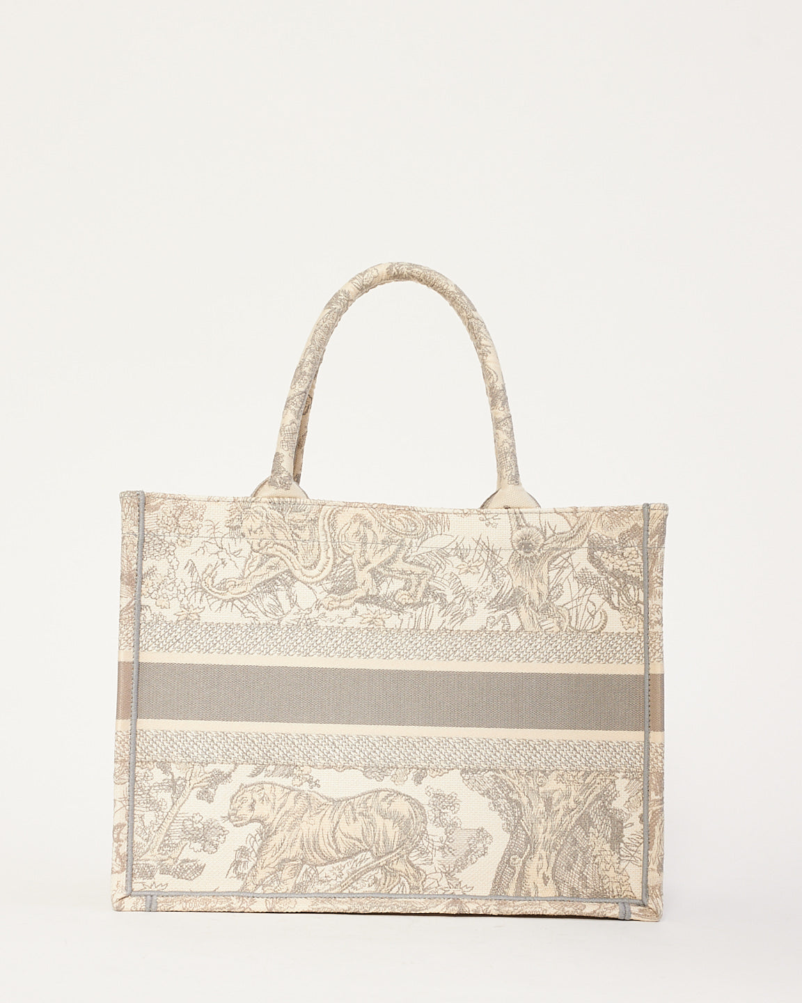 Dior Book Tote Leather Canvas Tote