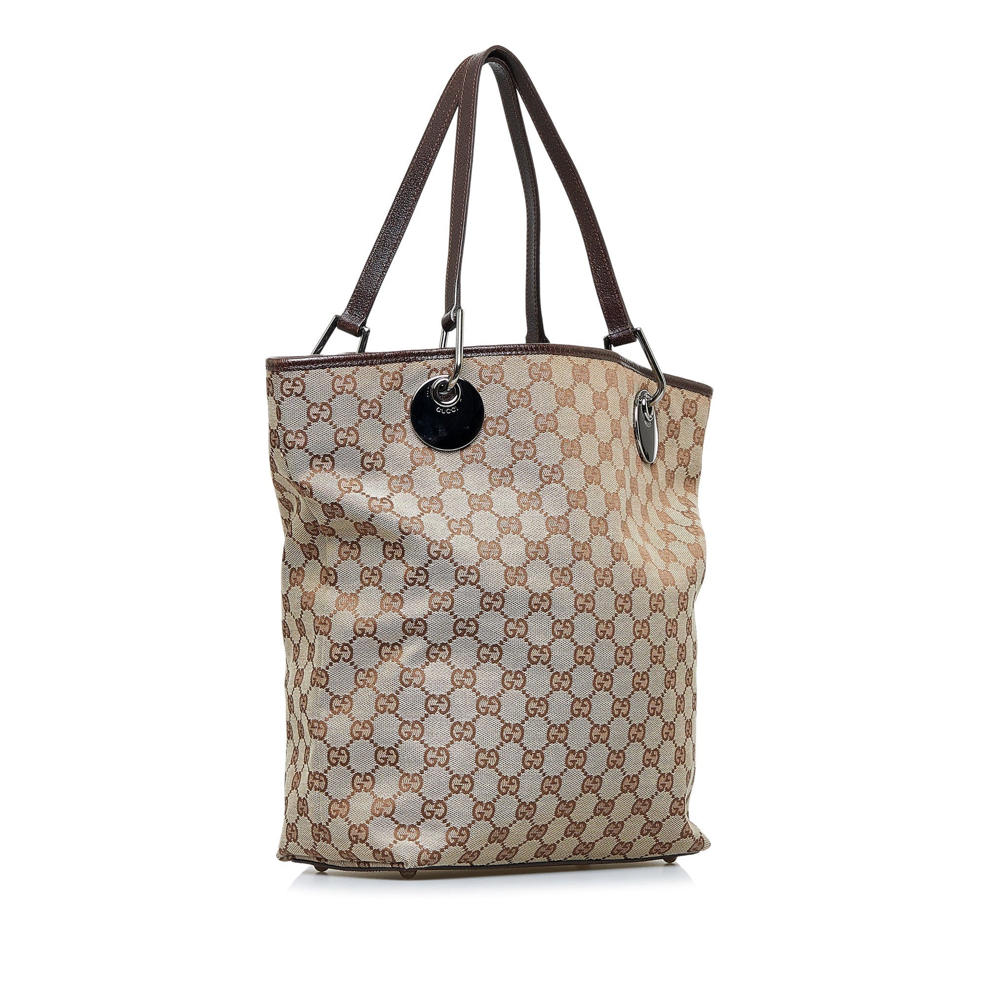Gucci Leather Canvas Tote Style 30