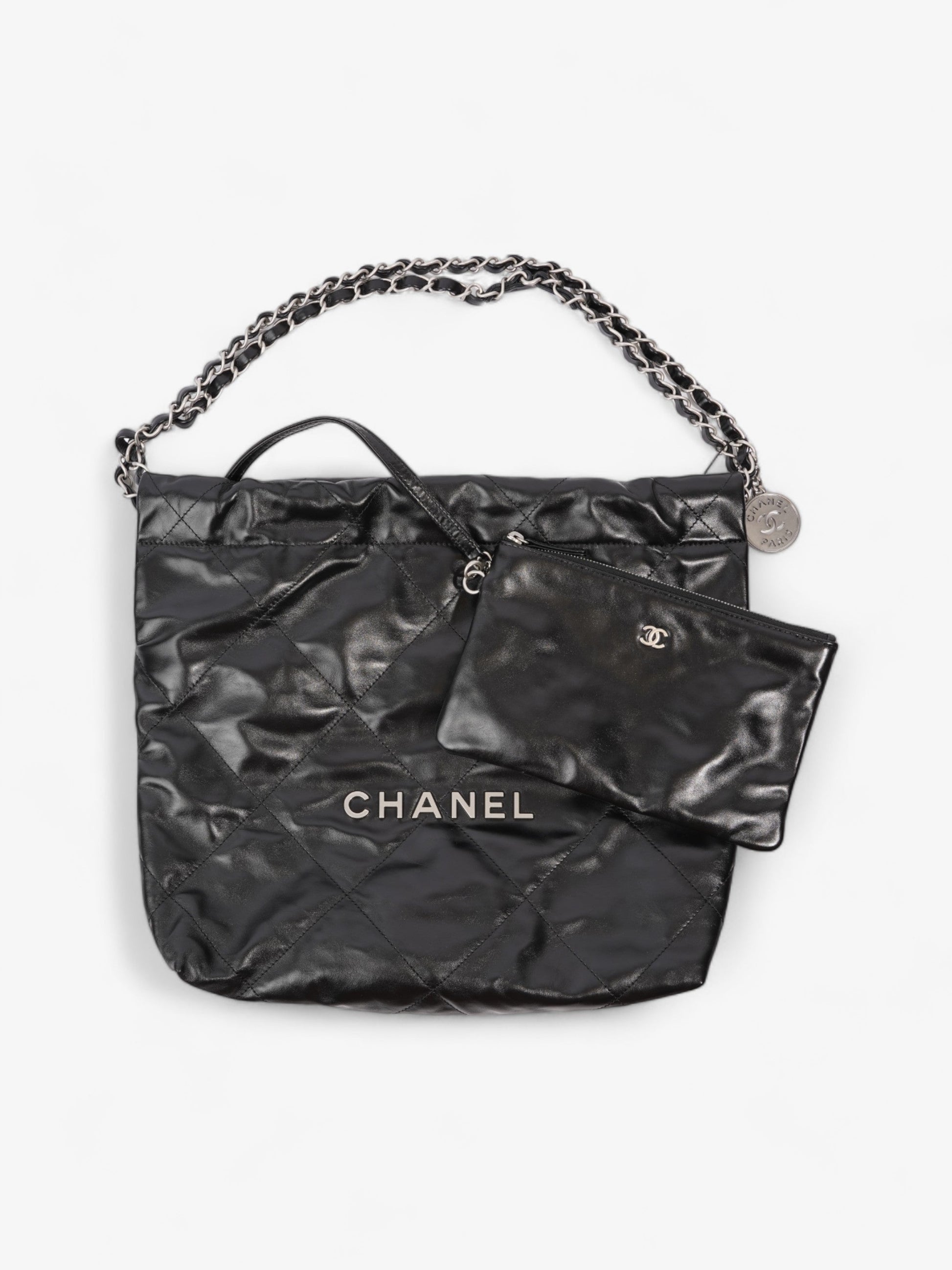 Chanel Chanel 22 Black Calfskin Leather Small