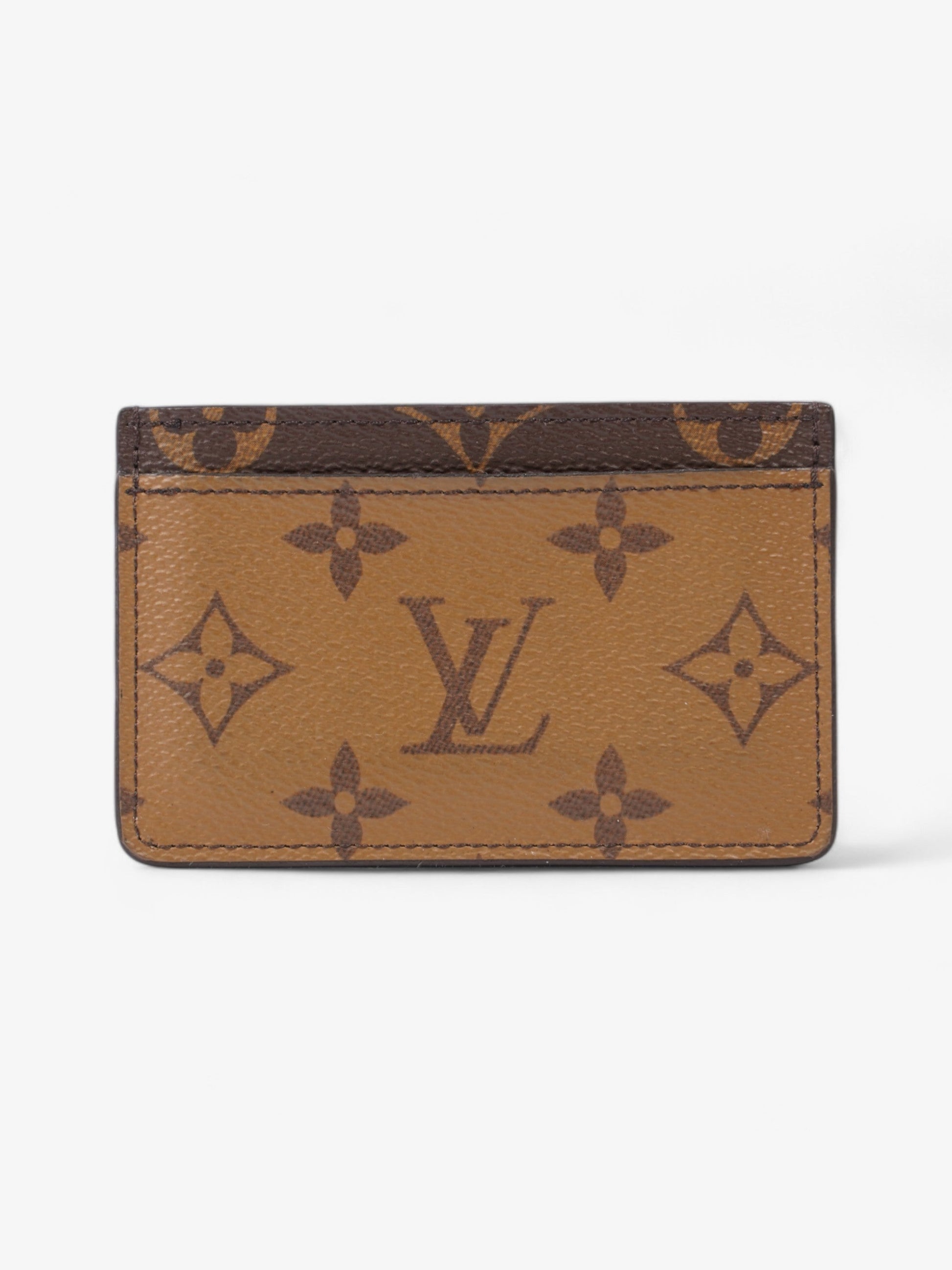 Louis Vuitton Card Holder Monogram Reverse / Monogram Coated Canvas