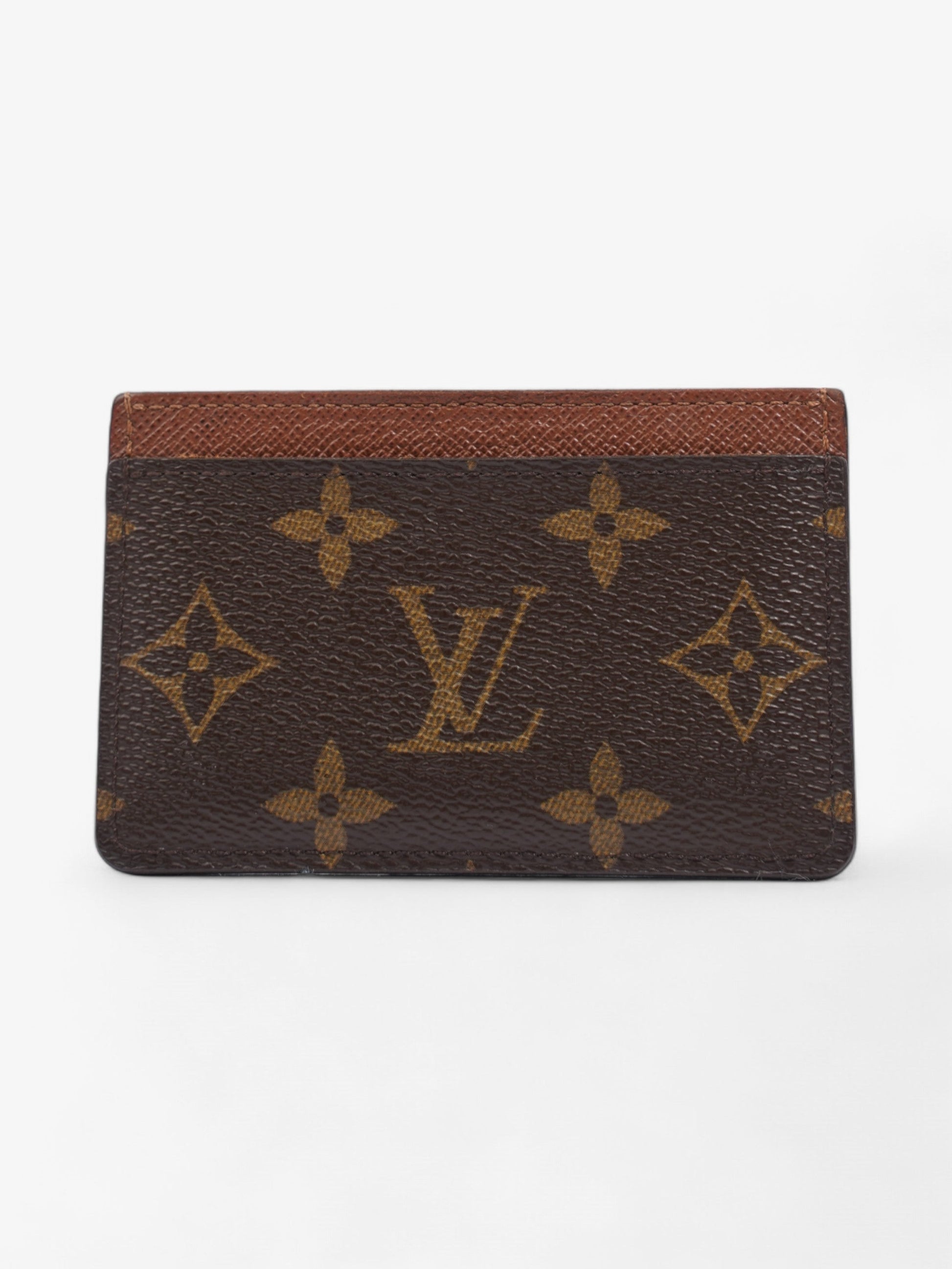 Louis Vuitton Card Case Holder Monogram / Brown Canvas