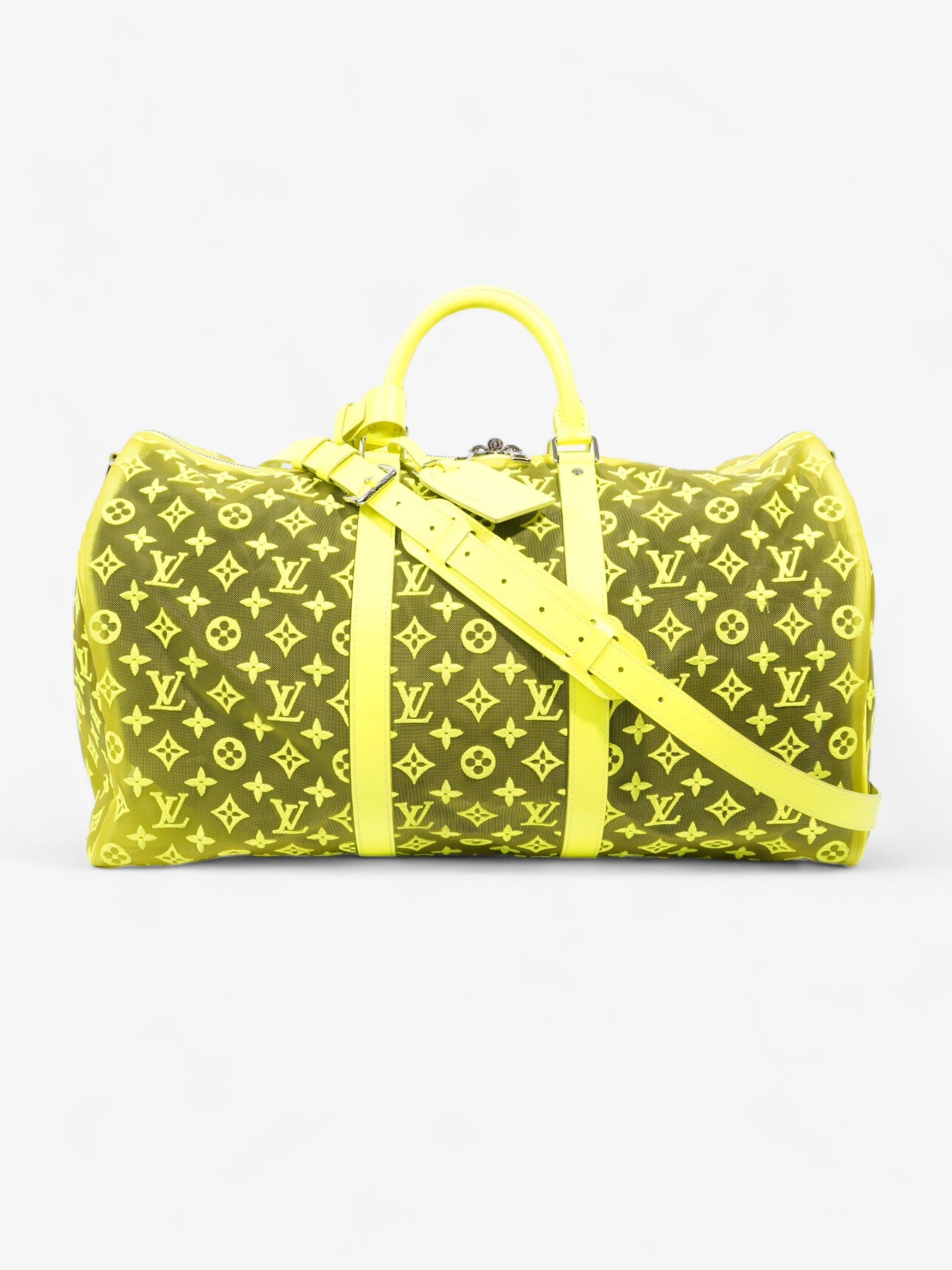 Louis Vuitton Keepall 50 Yellow Monogram Mesh