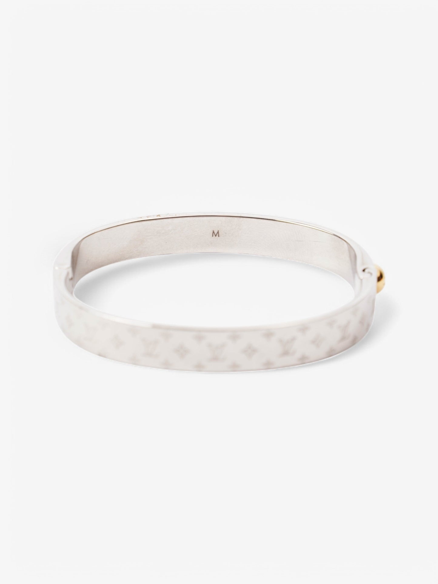 Louis Vuitton Nanogram Cuff Silver Base Metal M