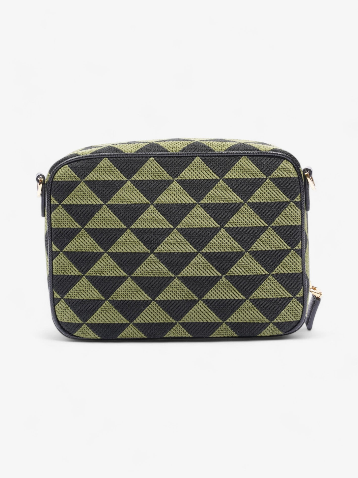 Prada Symbole Triangolo Black / Green Canvas