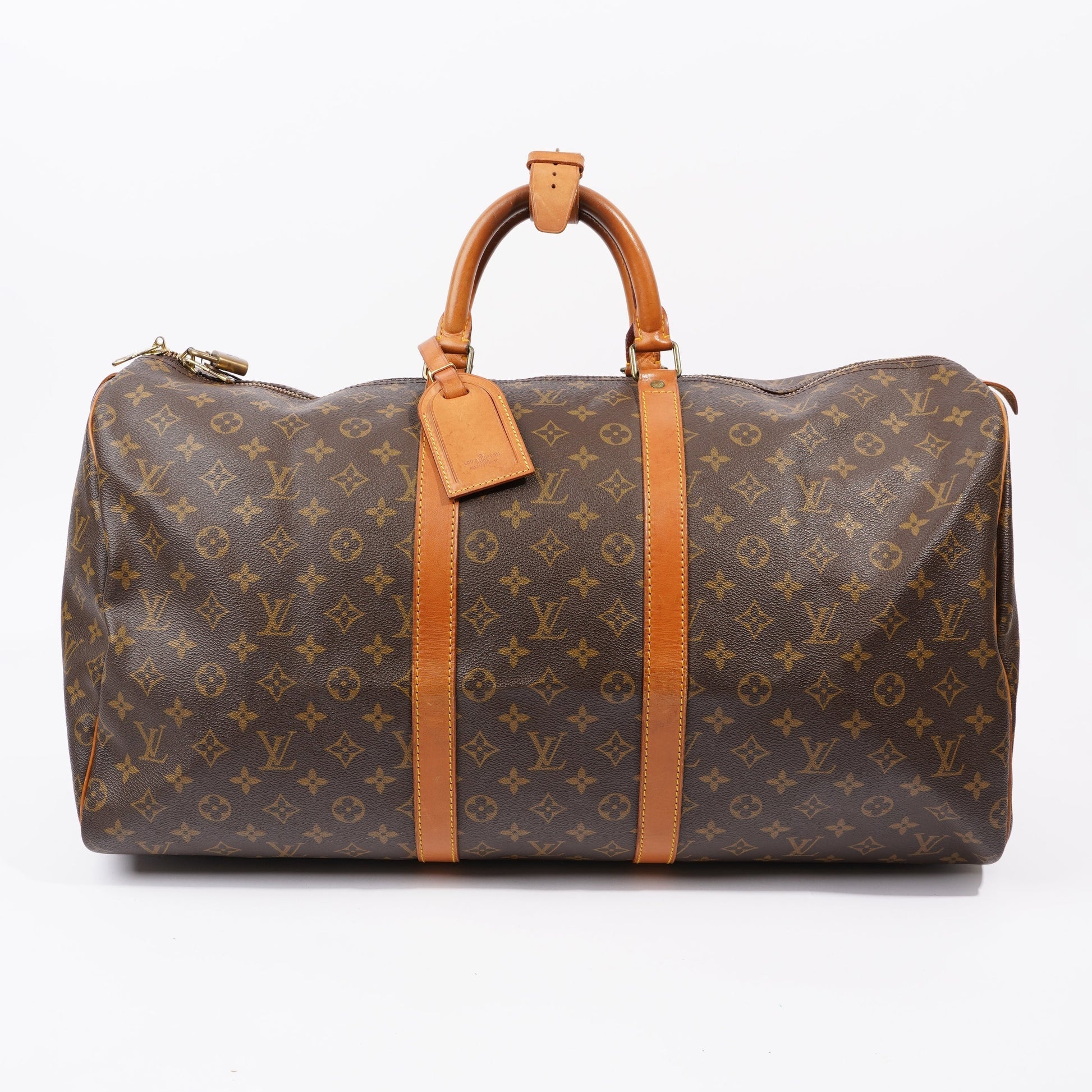 Louis Vuitton Keepall Brown / Monogram Coated Canvas 50