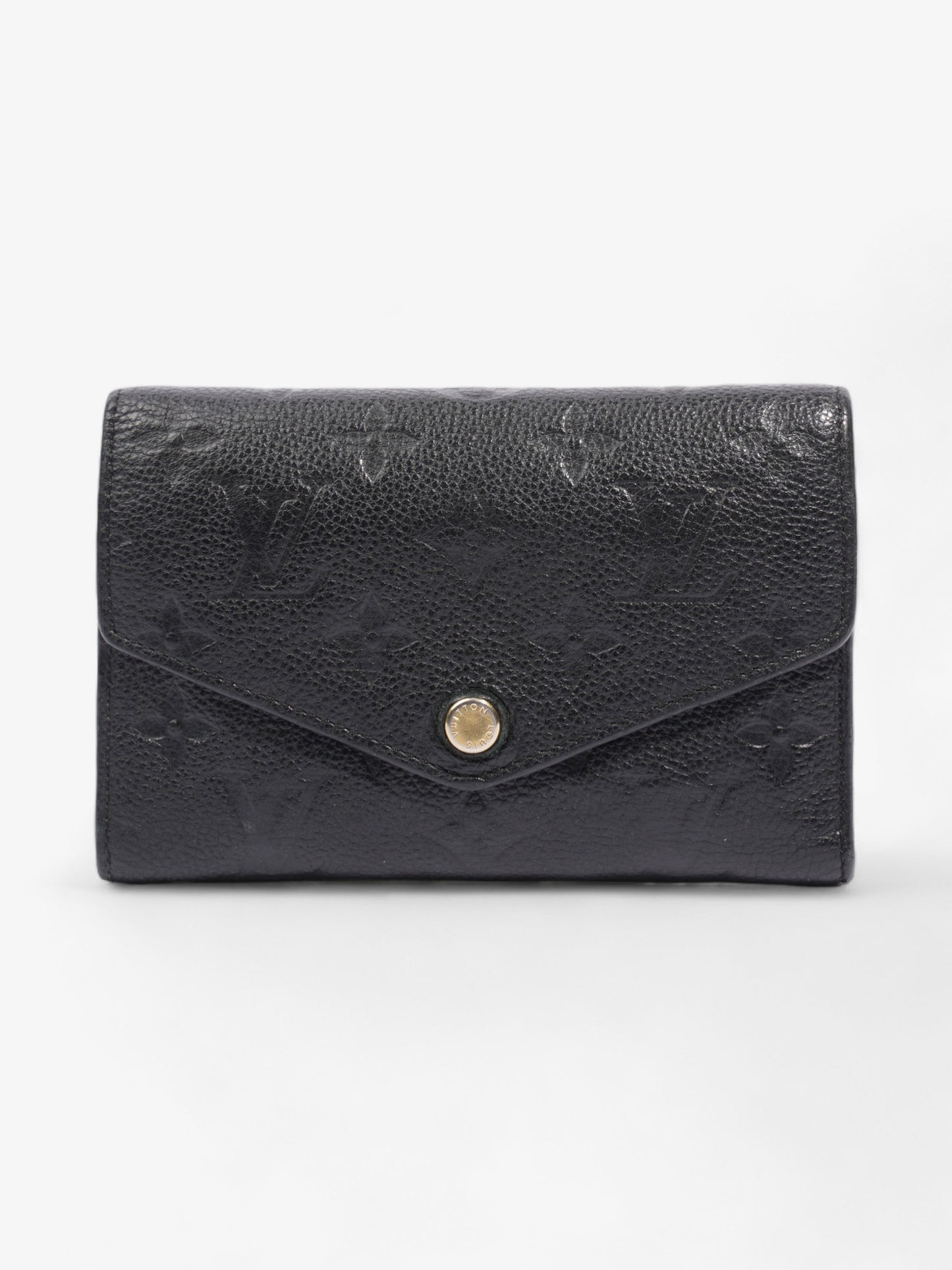Louis Vuitton Curie Trifold wallet Black / Black Empreinte Leather