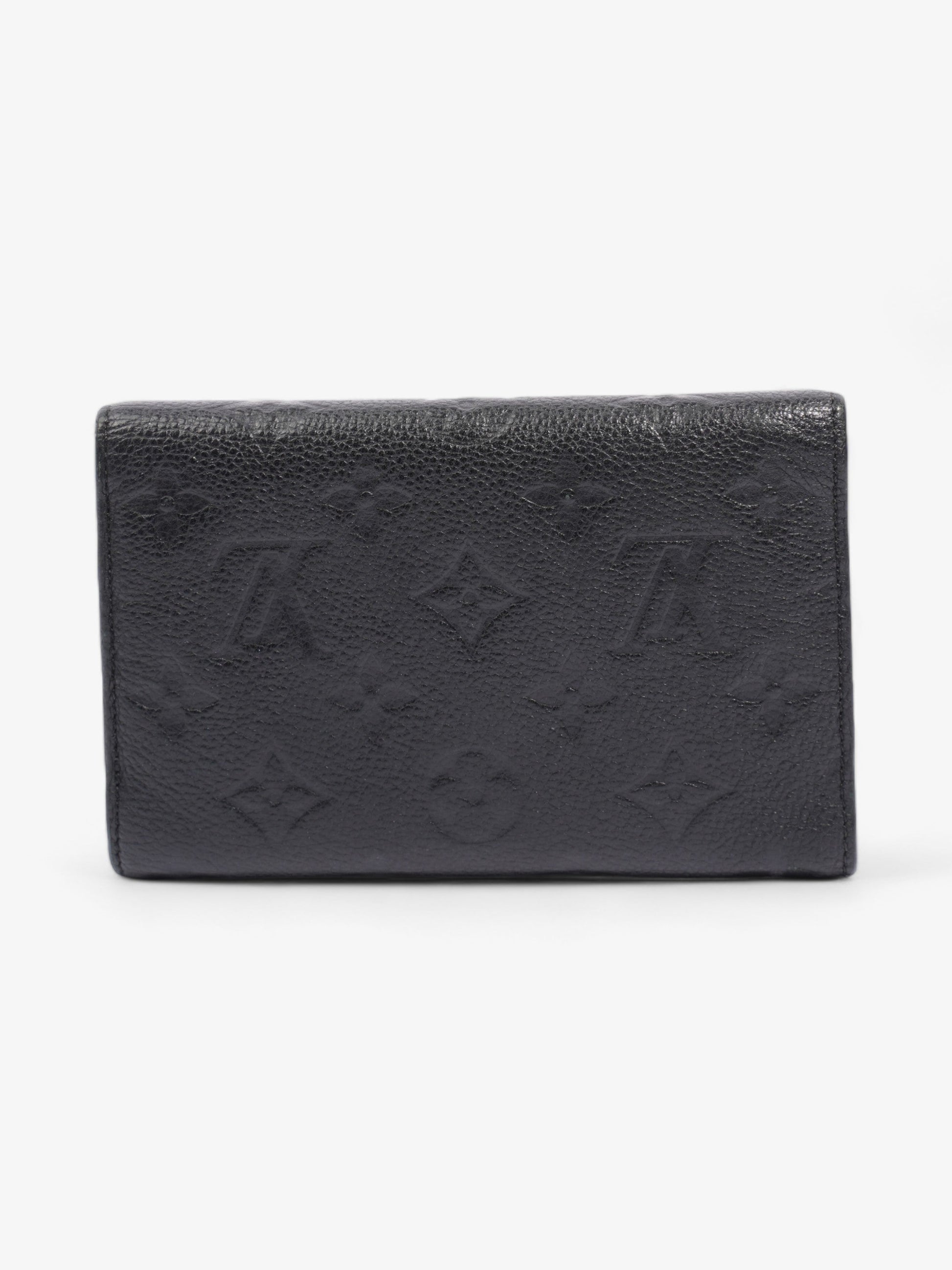 Louis Vuitton Curie Trifold wallet Black / Black Empreinte Leather