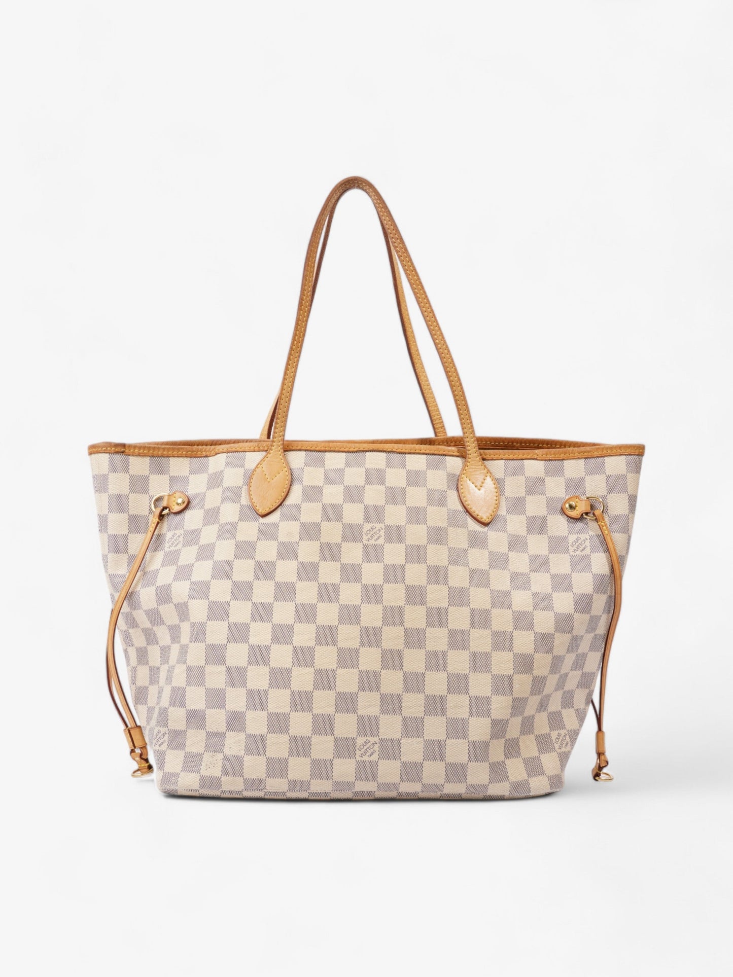 Luxury Women's Tote Bag | Louis Vuitton Neverfull Damier Azur Coated Canvas MM