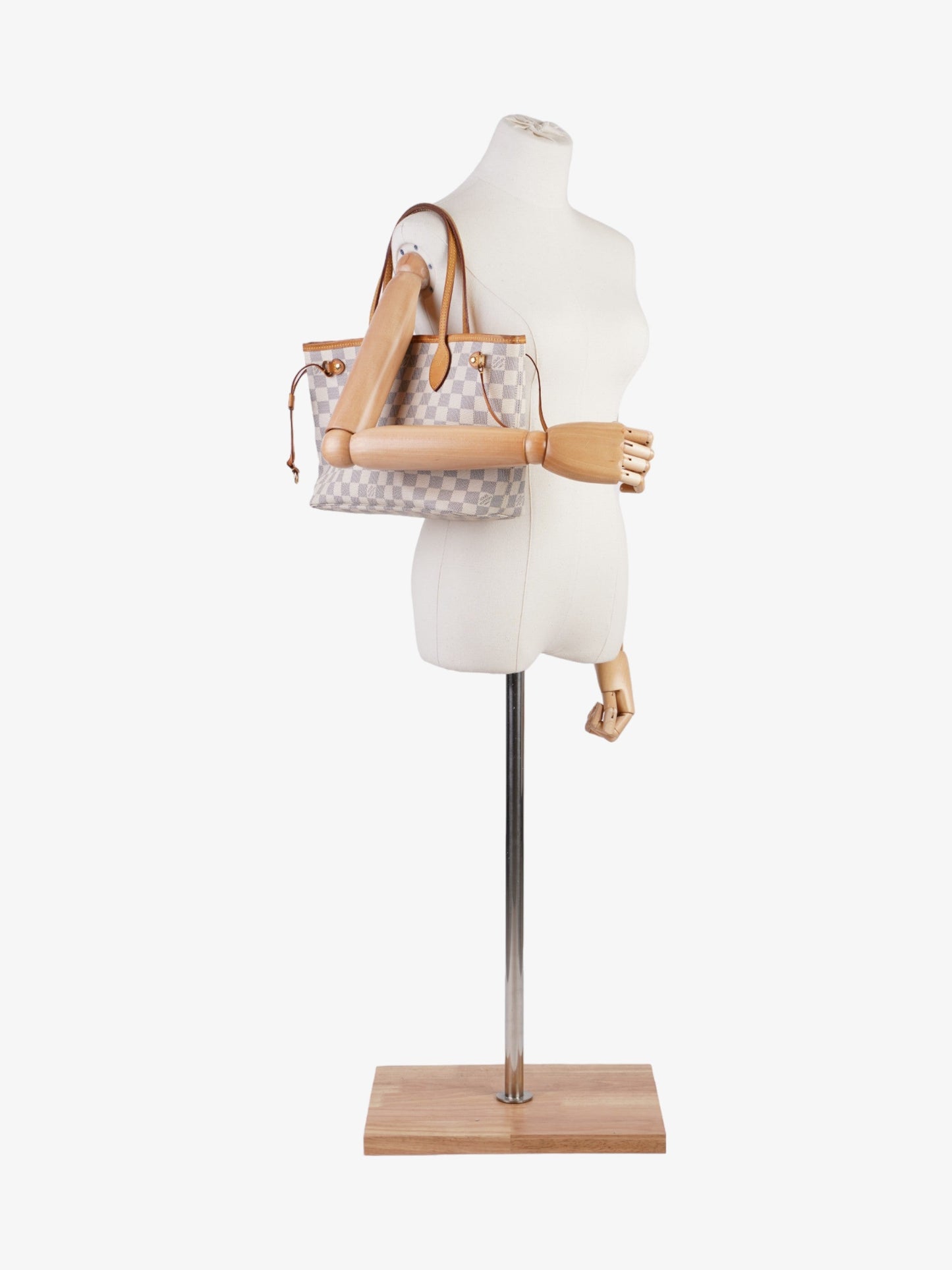 Luxury Women's Tote Bag | Louis Vuitton Neverfull Damier Azur Coated Canvas PM