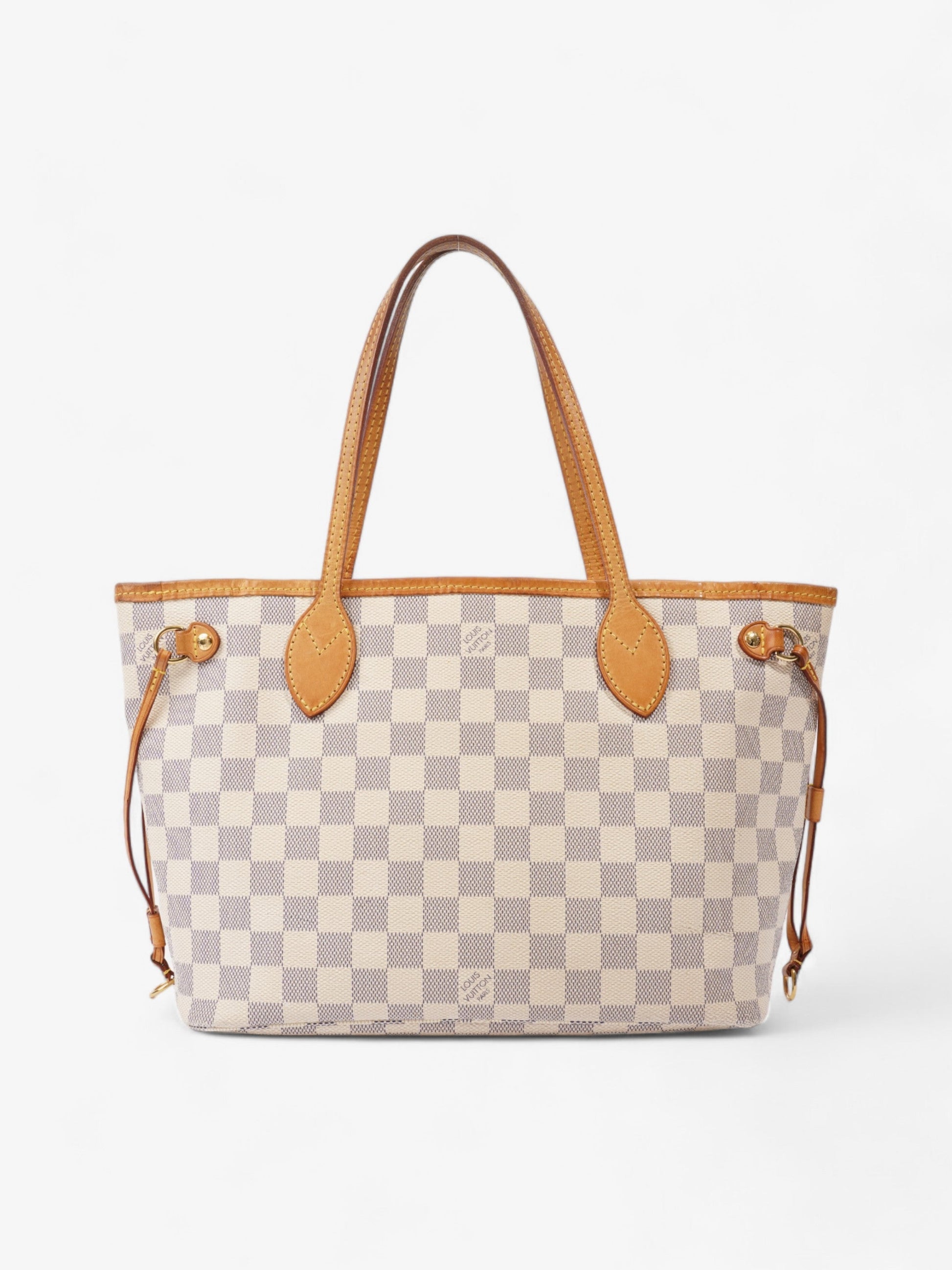 Luxury Women's Tote Bag | Louis Vuitton Neverfull Damier Azur Coated Canvas PM