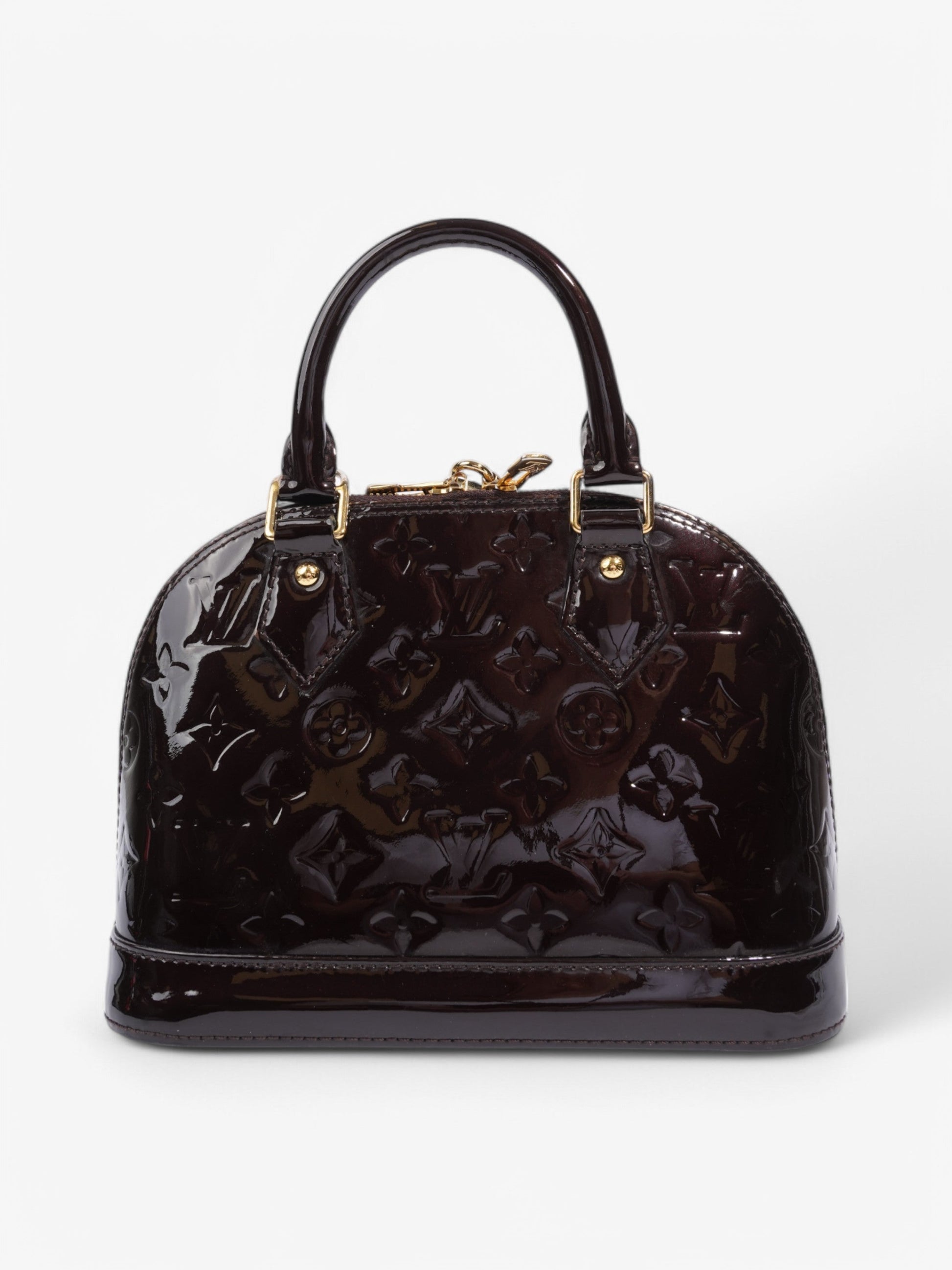 Louis Vuitton Alma Purple Vernis Leather BB