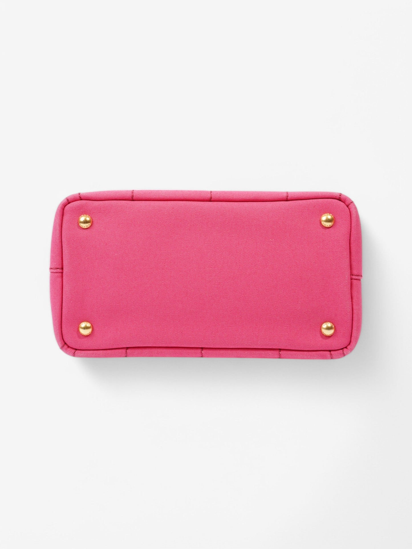Prada Canapa 2 Way Bag Pink Canvas