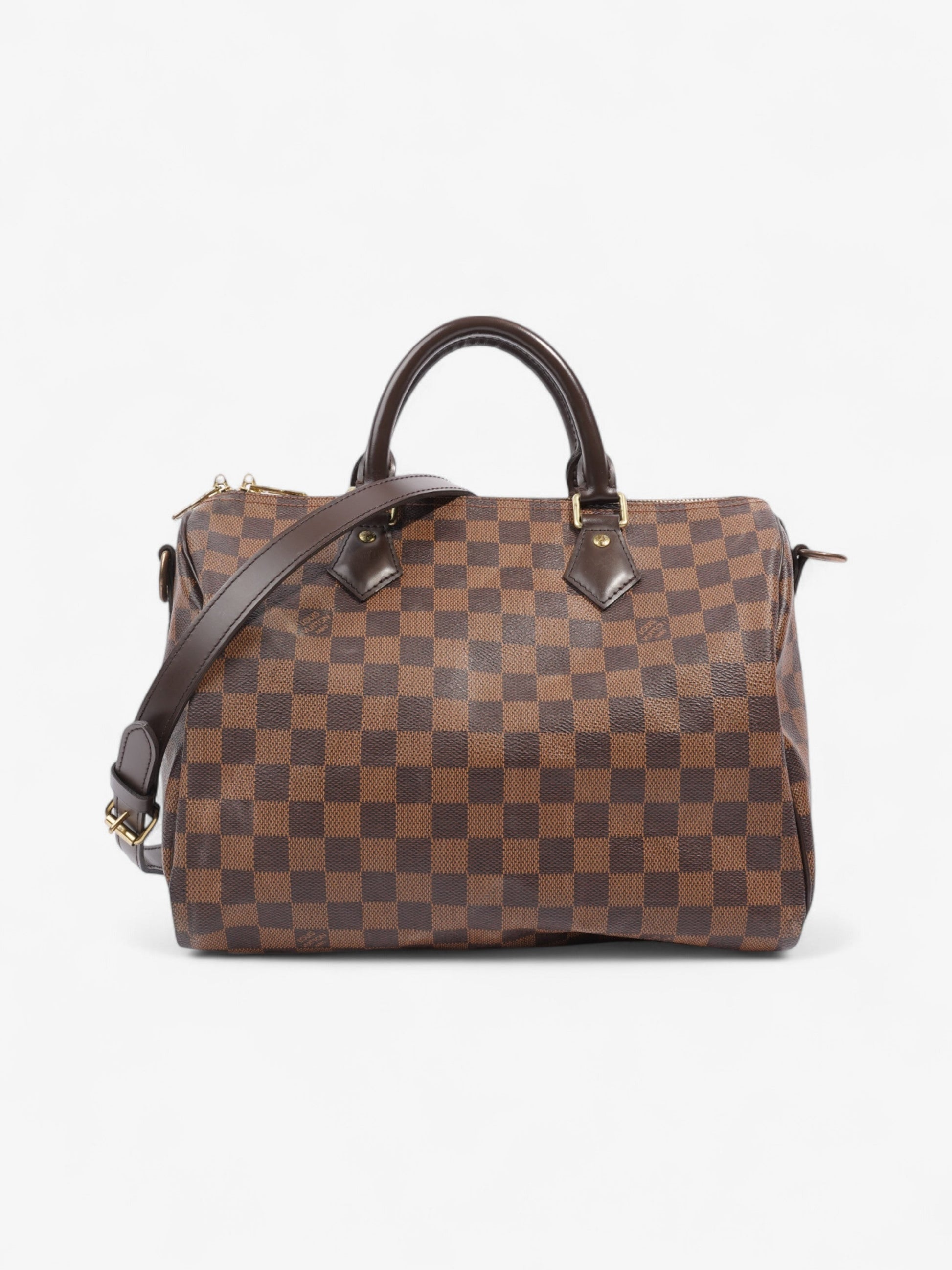 Louis Vuitton Speedy Bandouliere Damier Ebene Coated Canvas 30