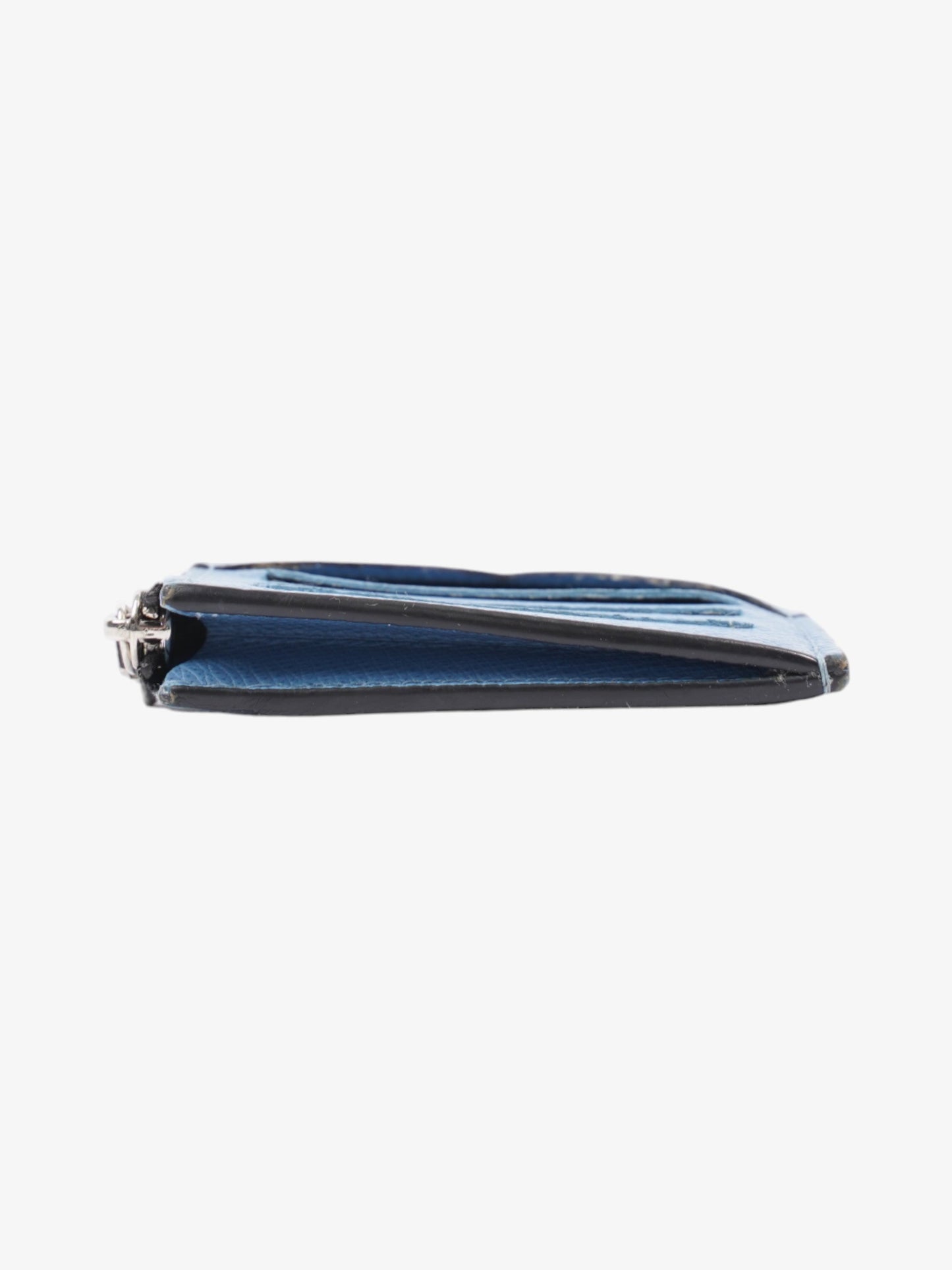 Louis Vuitton Card Holder Blue Leather