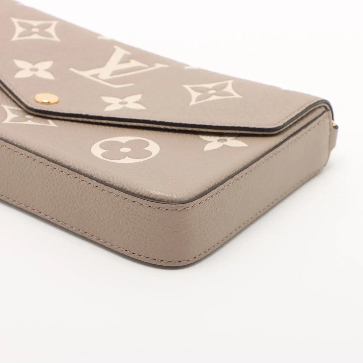 Louis Vuitton Beige Bicolor Monogram Empreinte Leather Pochette Felicie [Clearance Sale]