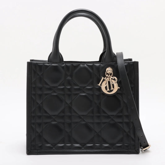 Christian Dior Beige Macrocannage Calfskin Small Book Tote [Clearance Sale]