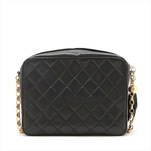 Chanel Black Mini Lambskin Tassel Bag with Gold Hardware
