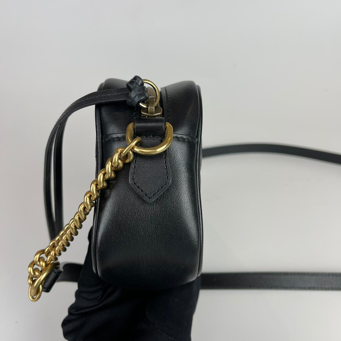 Gucci Chain Leather Crossbody