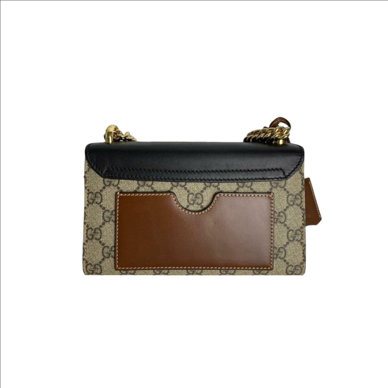 Gucci Monogram Leather Canvas Shoulder Bag