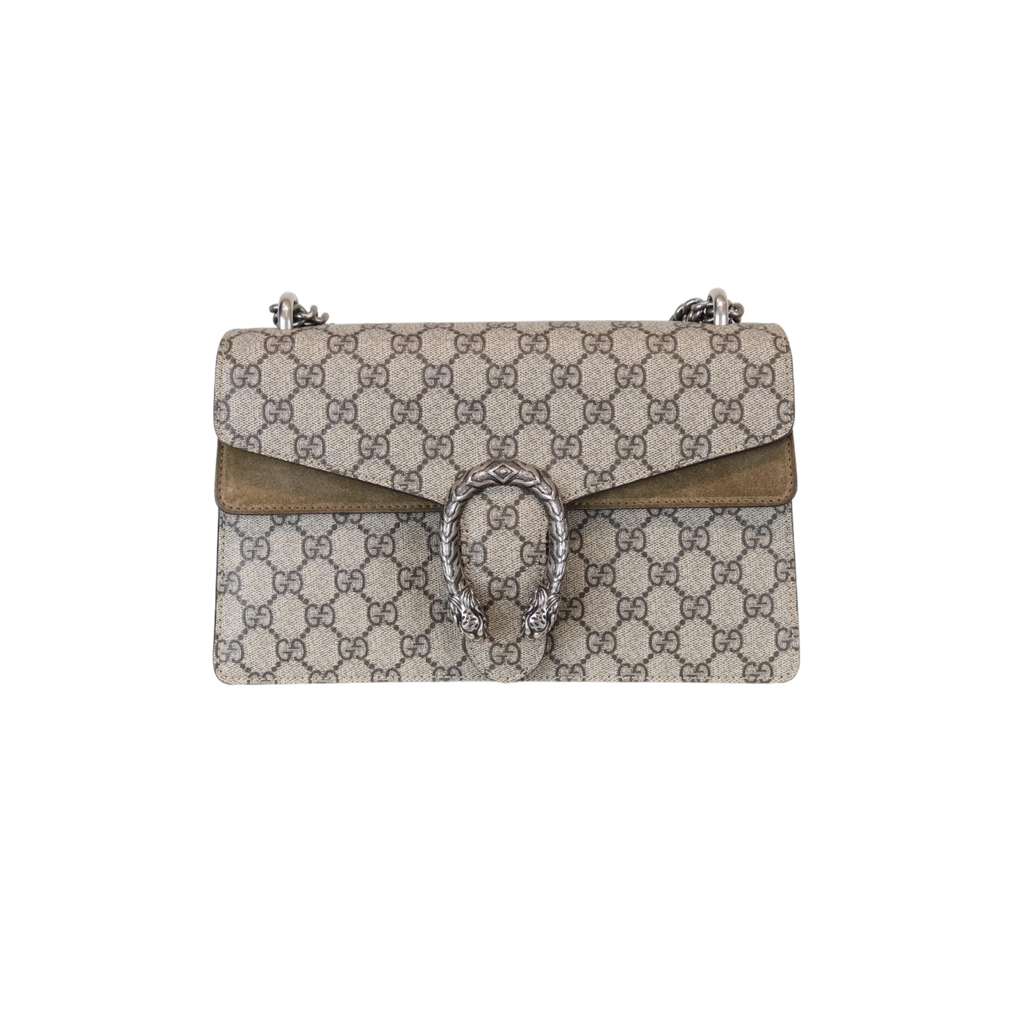 Gucci Monogram Chain Leather Shoulder Bag