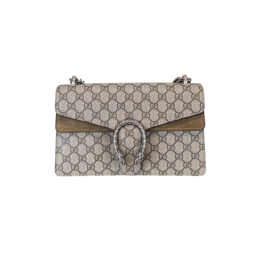 Gucci Monogram Chain Leather Shoulder Bag