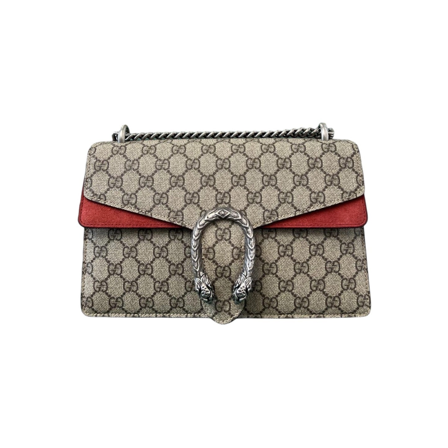 Gucci Monogram Chain Leather Shoulder Bag