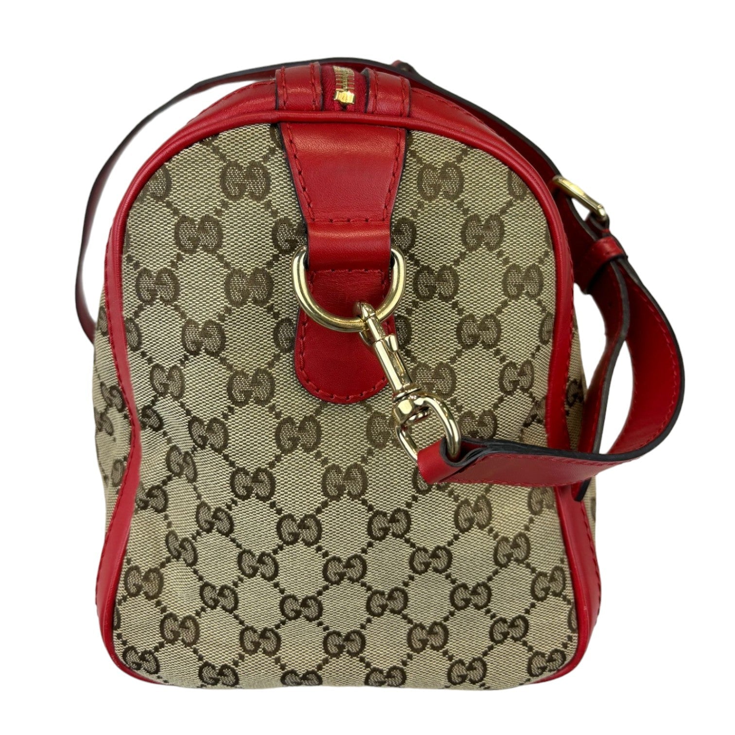 Gucci Monogram Leather Canvas Tote
