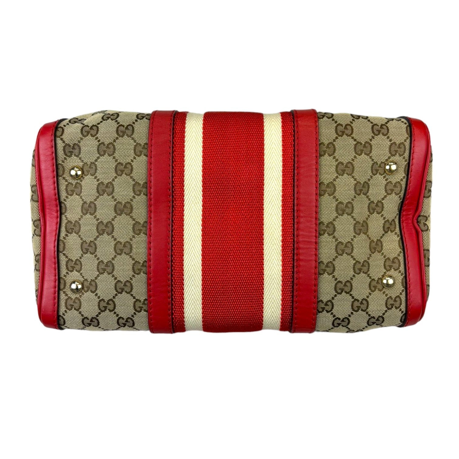 Gucci Monogram Leather Canvas Tote