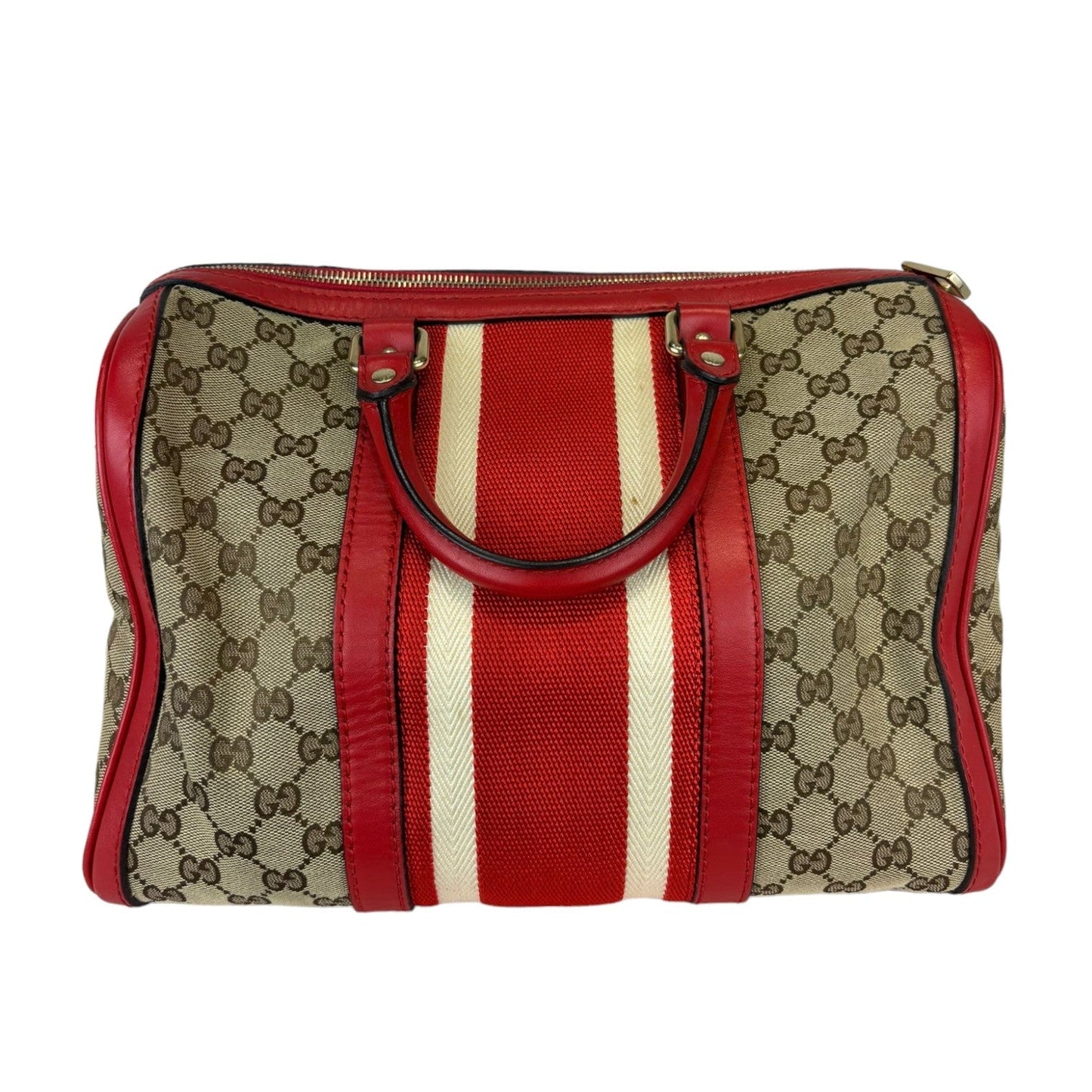 Gucci Monogram Leather Canvas Tote