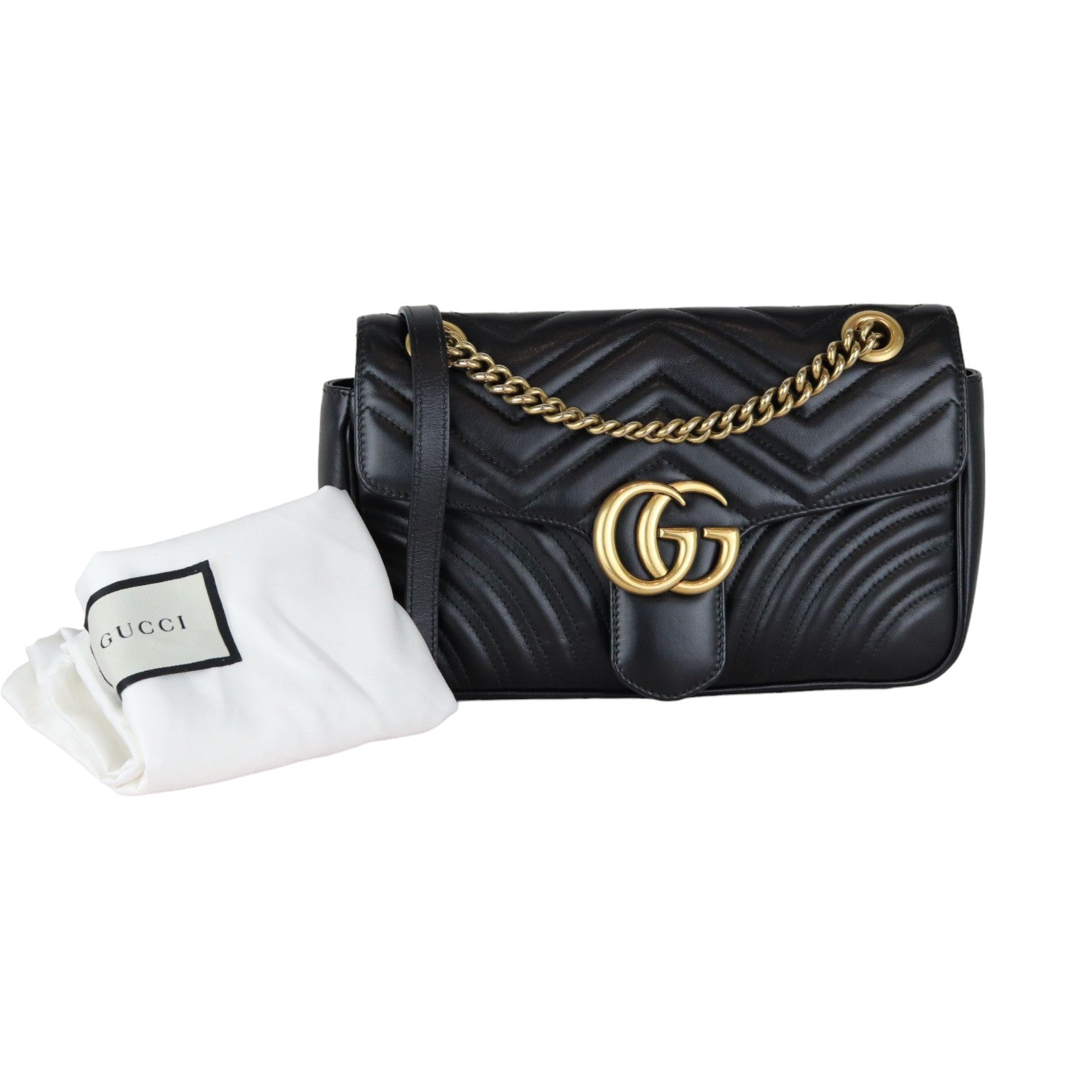 Gucci Chain Leather Shoulder Bag