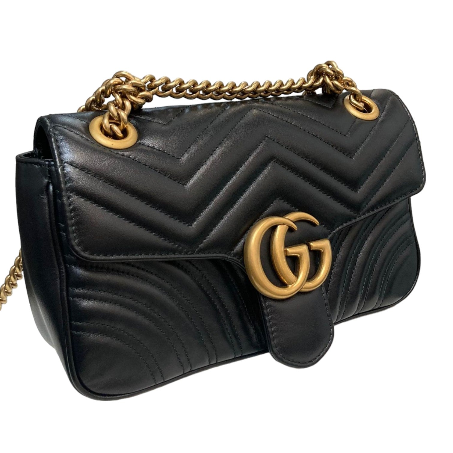 Gucci Chain Leather Shoulder Bag