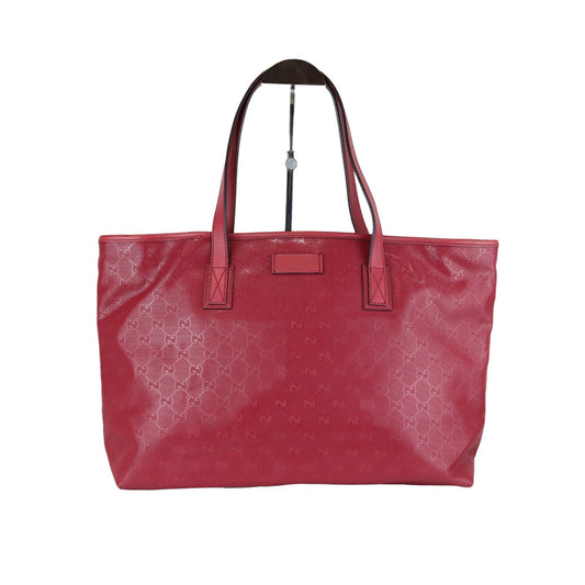 Gucci Monogram Leather Canvas Tote