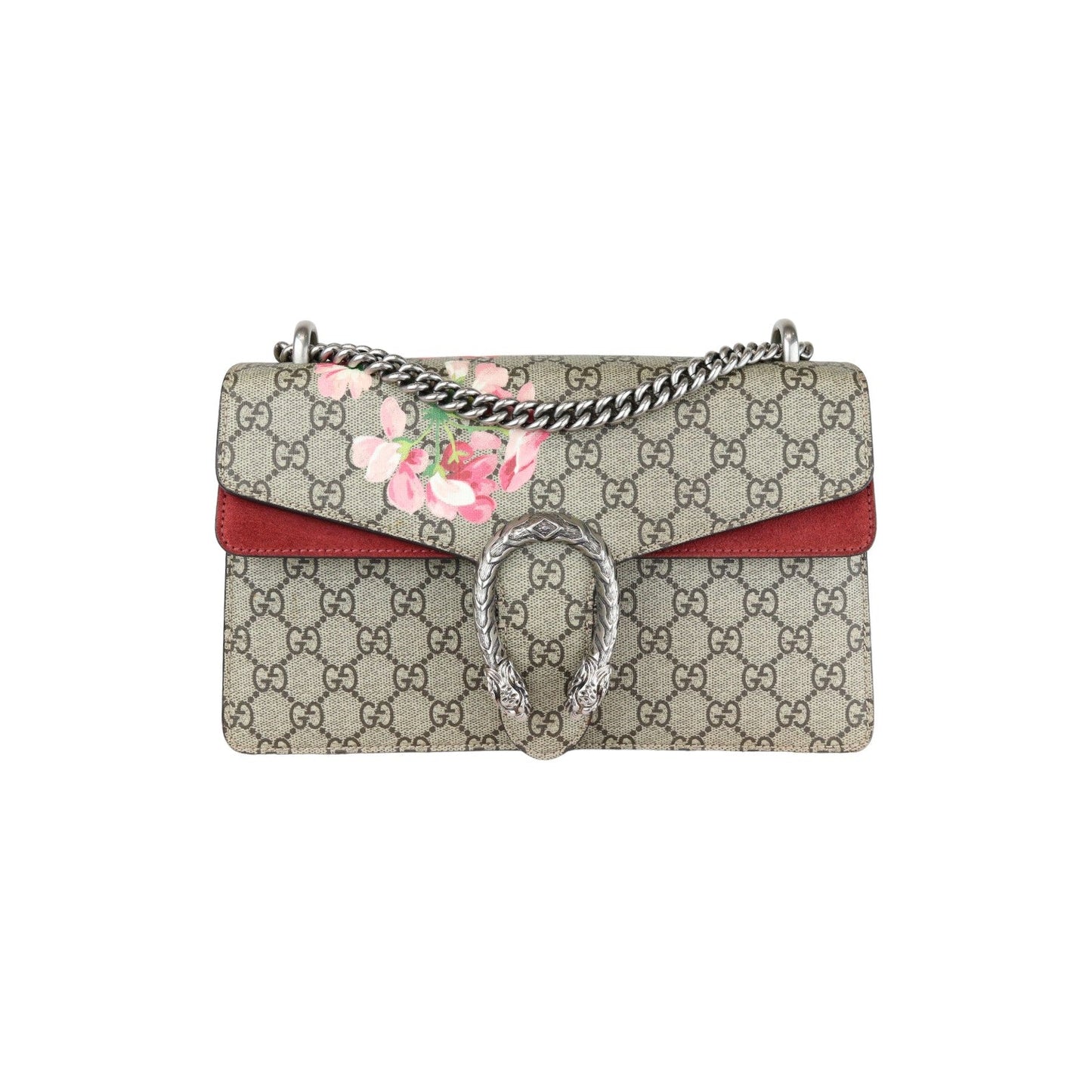 Gucci Monogram Chain Canvas Shoulder Bag