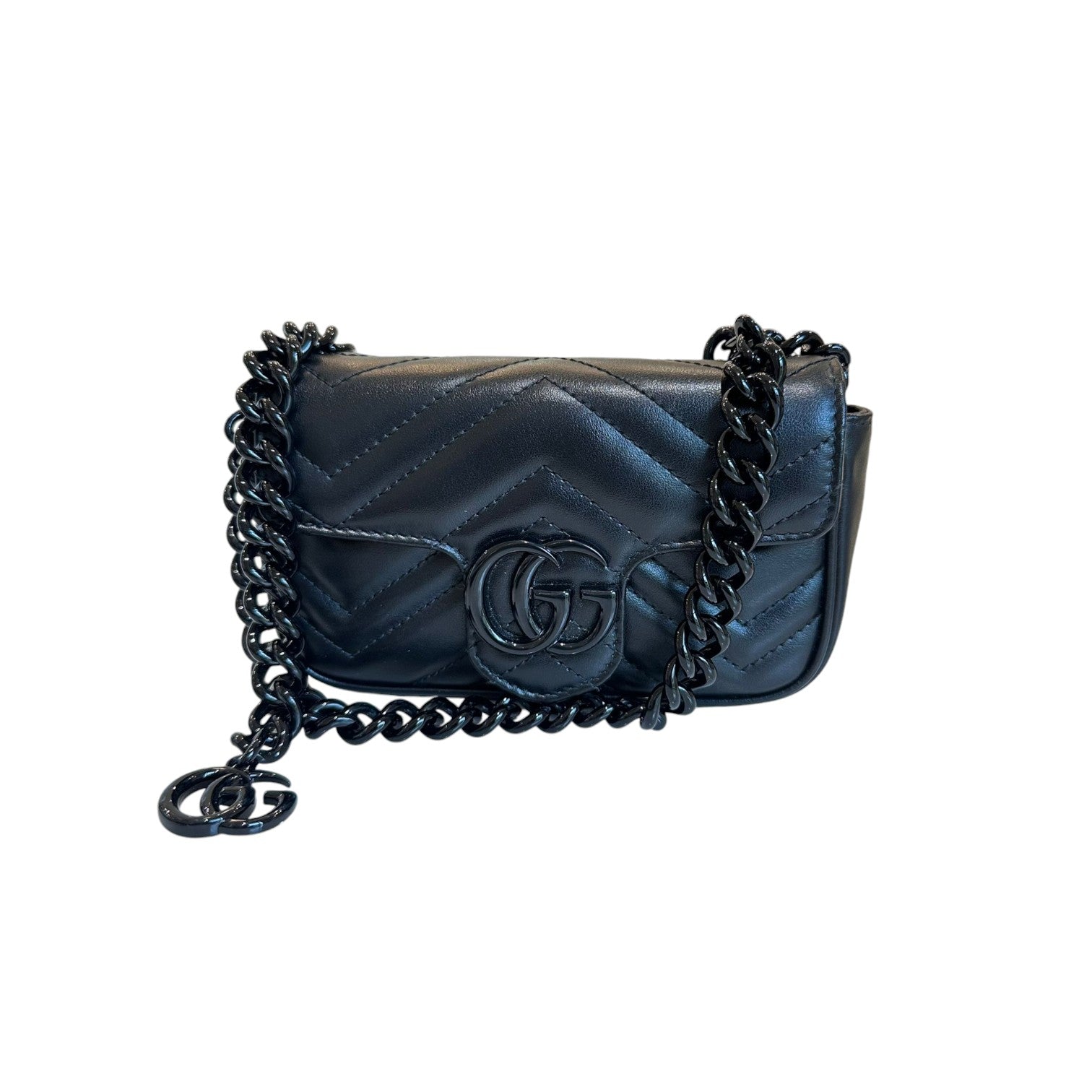 Gucci Chain Leather Shoulder Bag