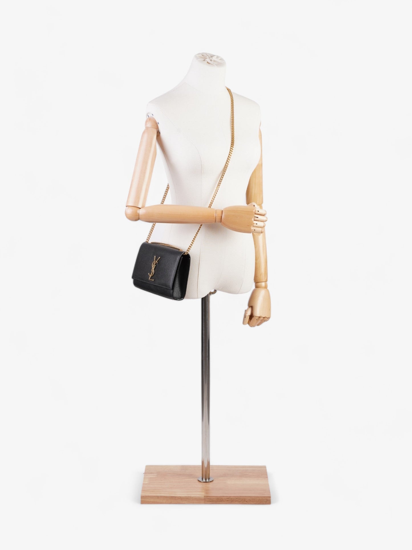 Saint Laurent Kate Black Leather Small