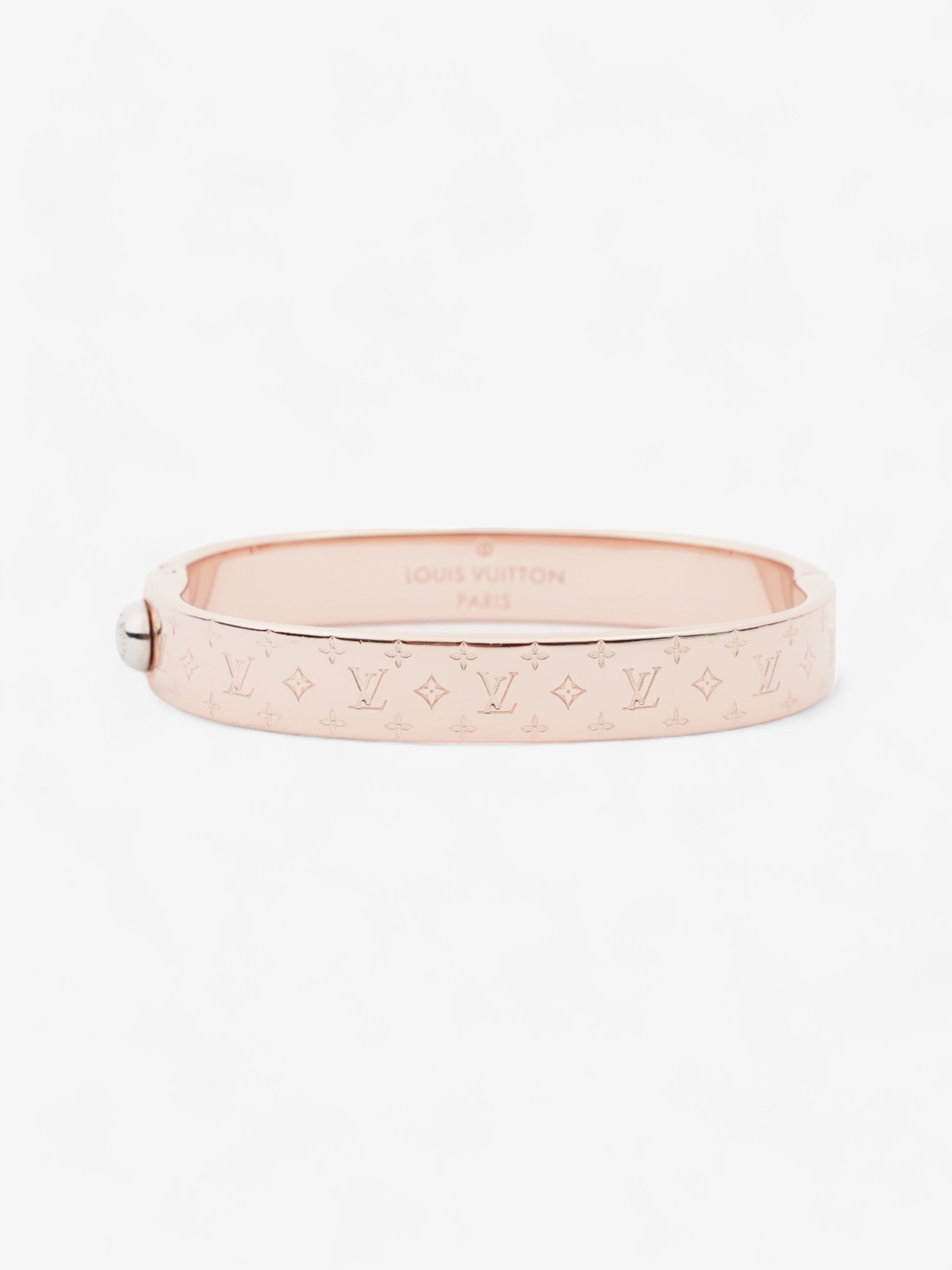 Louis Vuitton Nanogram Cuff Rose Gold Brass S