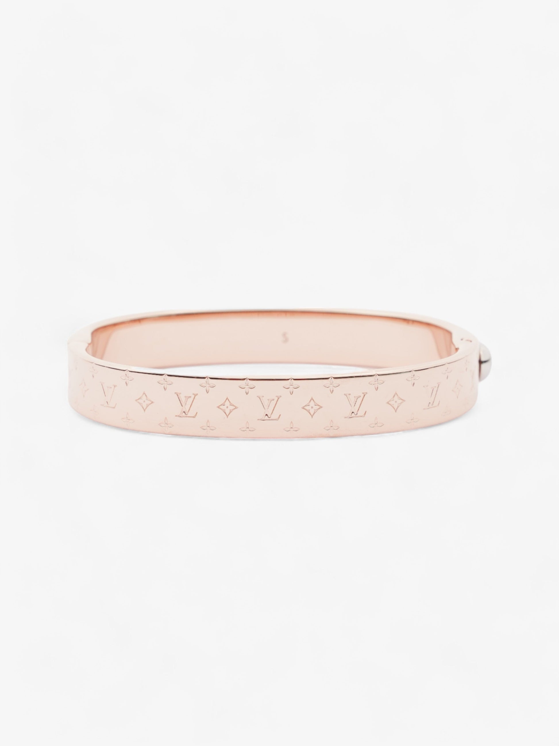 Louis Vuitton Nanogram Cuff Rose Gold Brass S