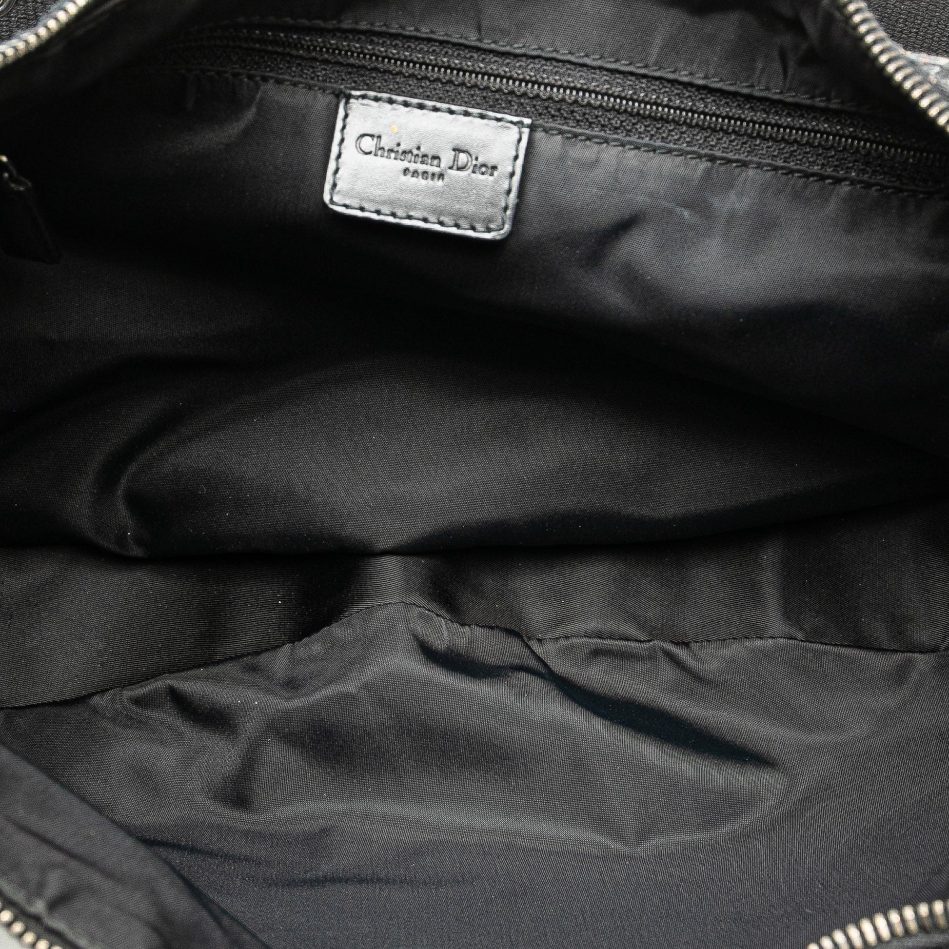 Dior Leather Canvas Shoulder Bag