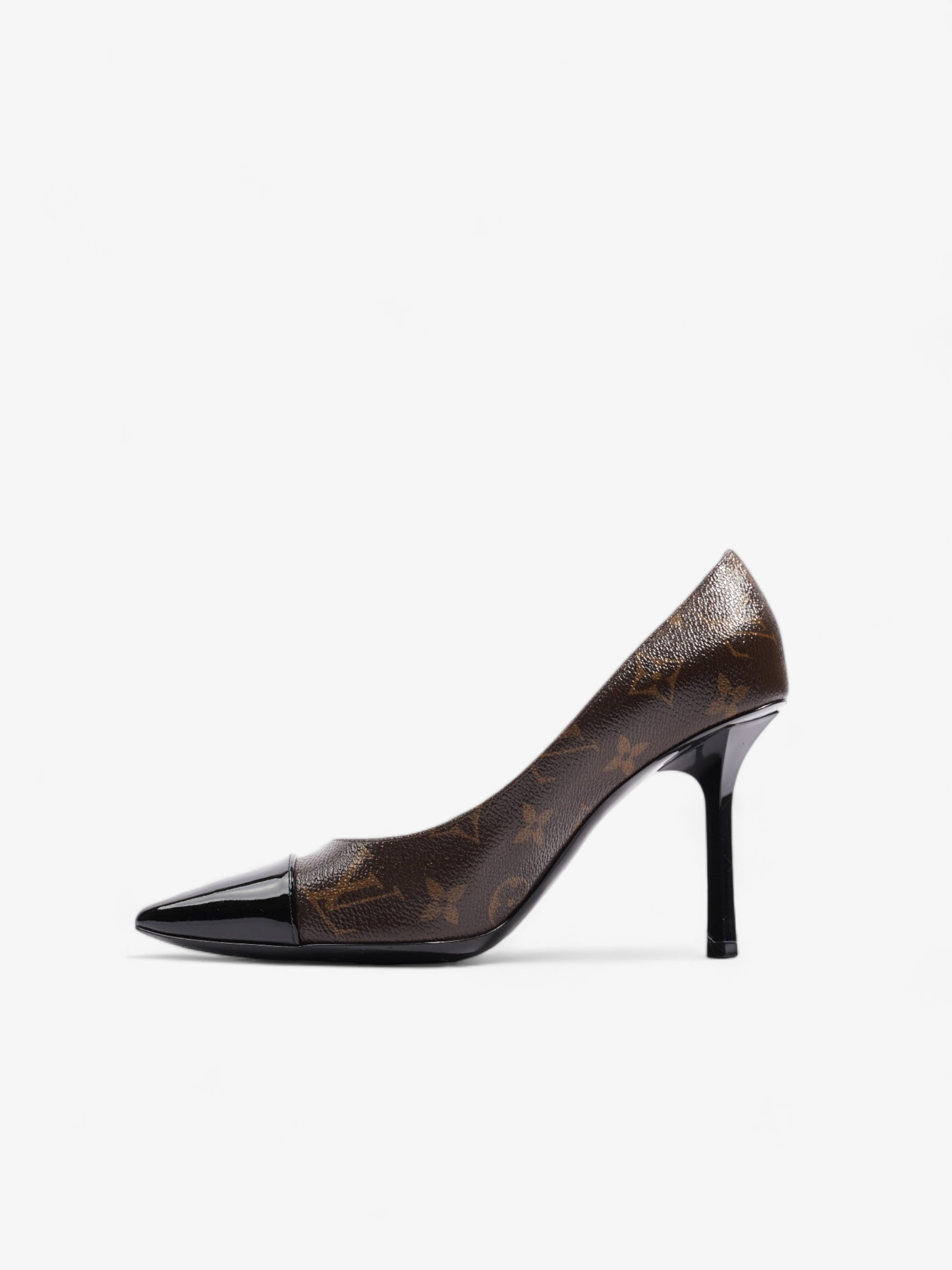 Luxury Women's Handbag | Louis Vuitton Monogram Fetish Heels 90 Brown Monogram / Black Leather EU 36.5 UK 3.5