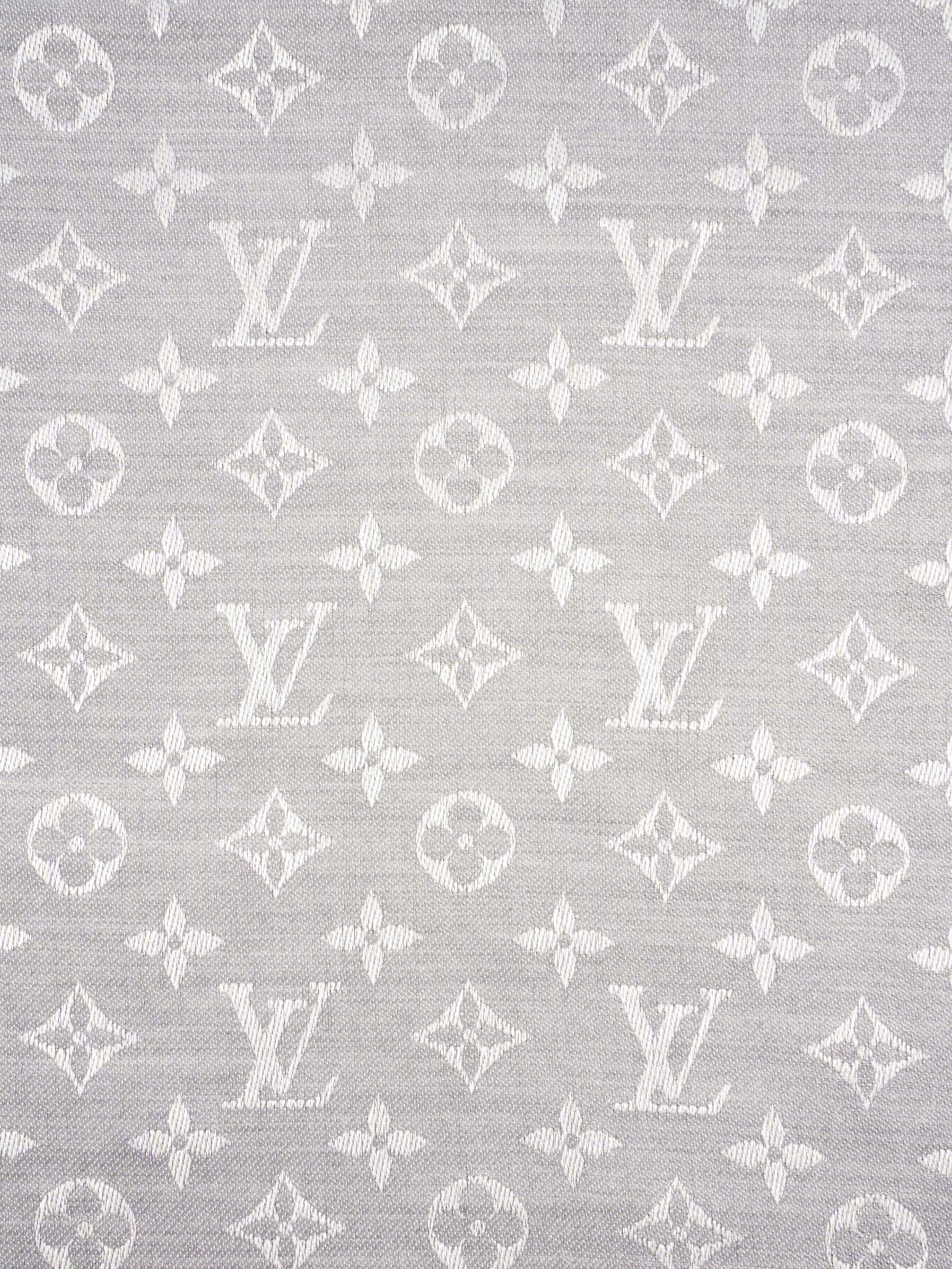 Louis Vuitton Classic Shawl Monogram Grey Silk