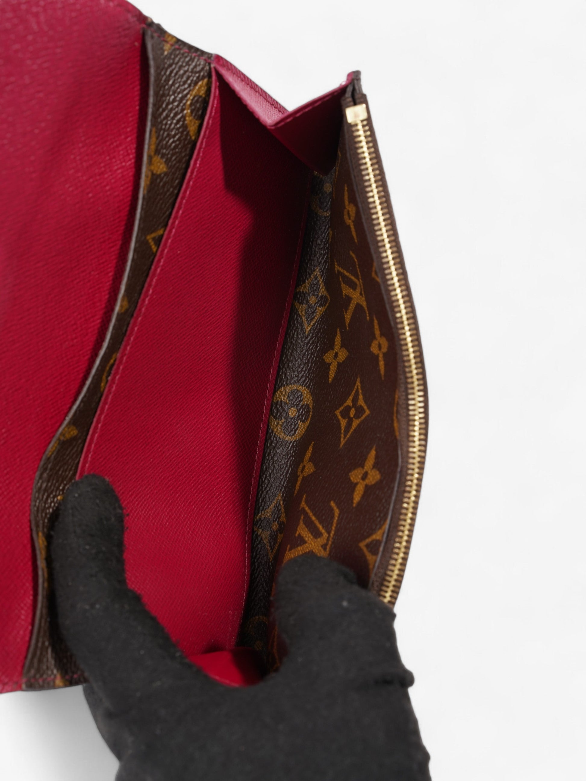 Louis Vuitton Emilie Wallet Monogram Coated Canvas
