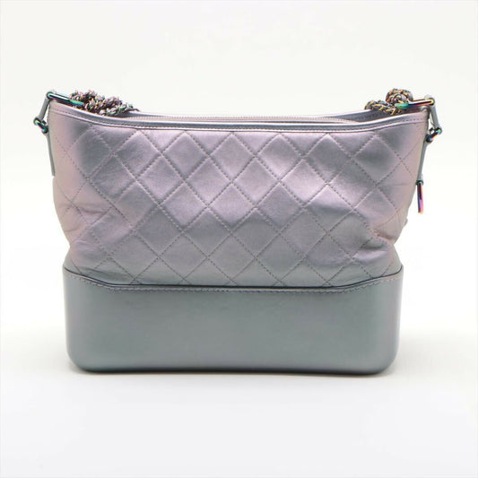 Chanel Iridescent Light Purple Lambskin Calfskin Quilted Gabrielle Hobo Medium Bags