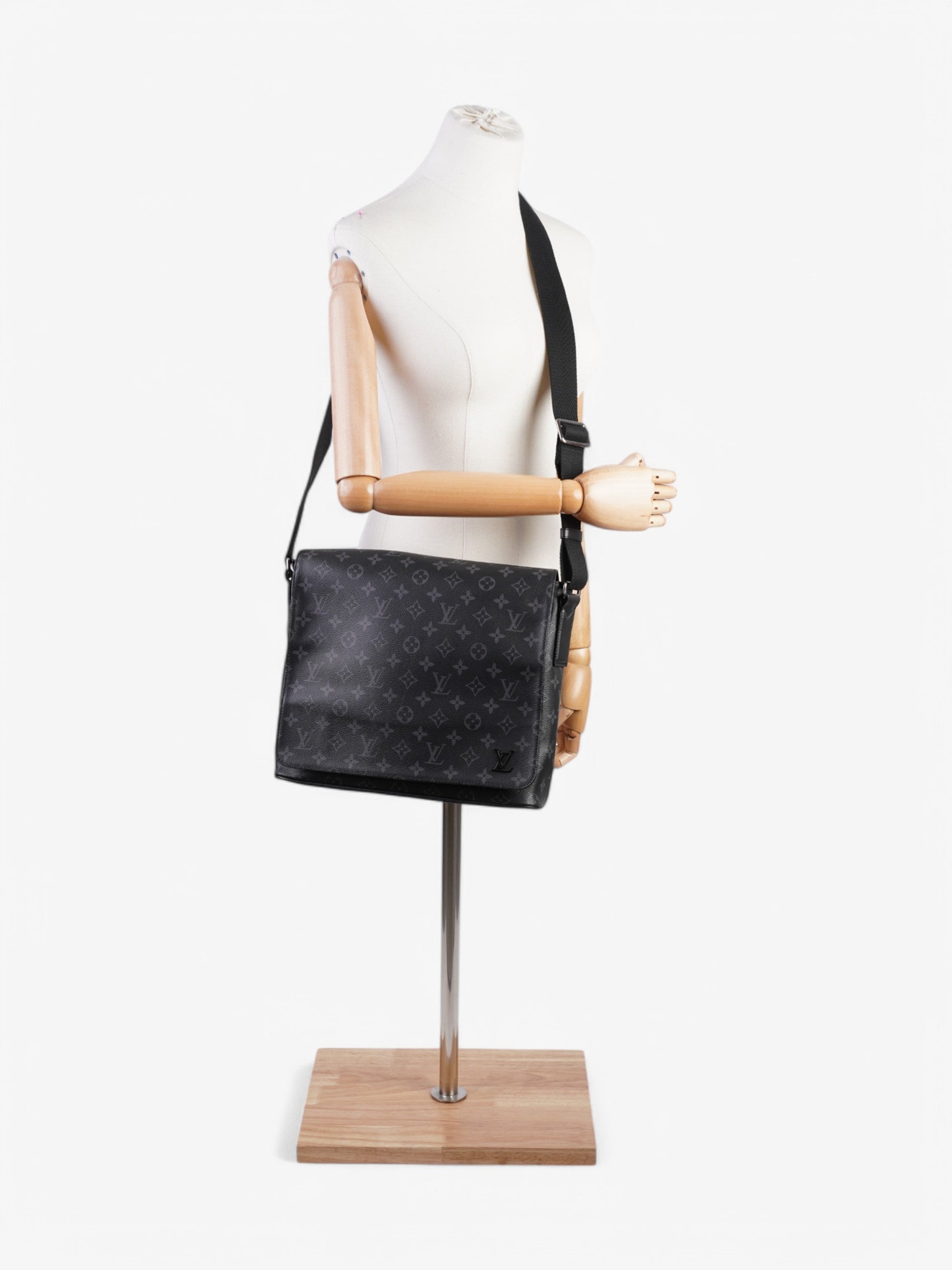 Louis Vuitton District Messenger Monogram Eclipse Coated Canvas PM