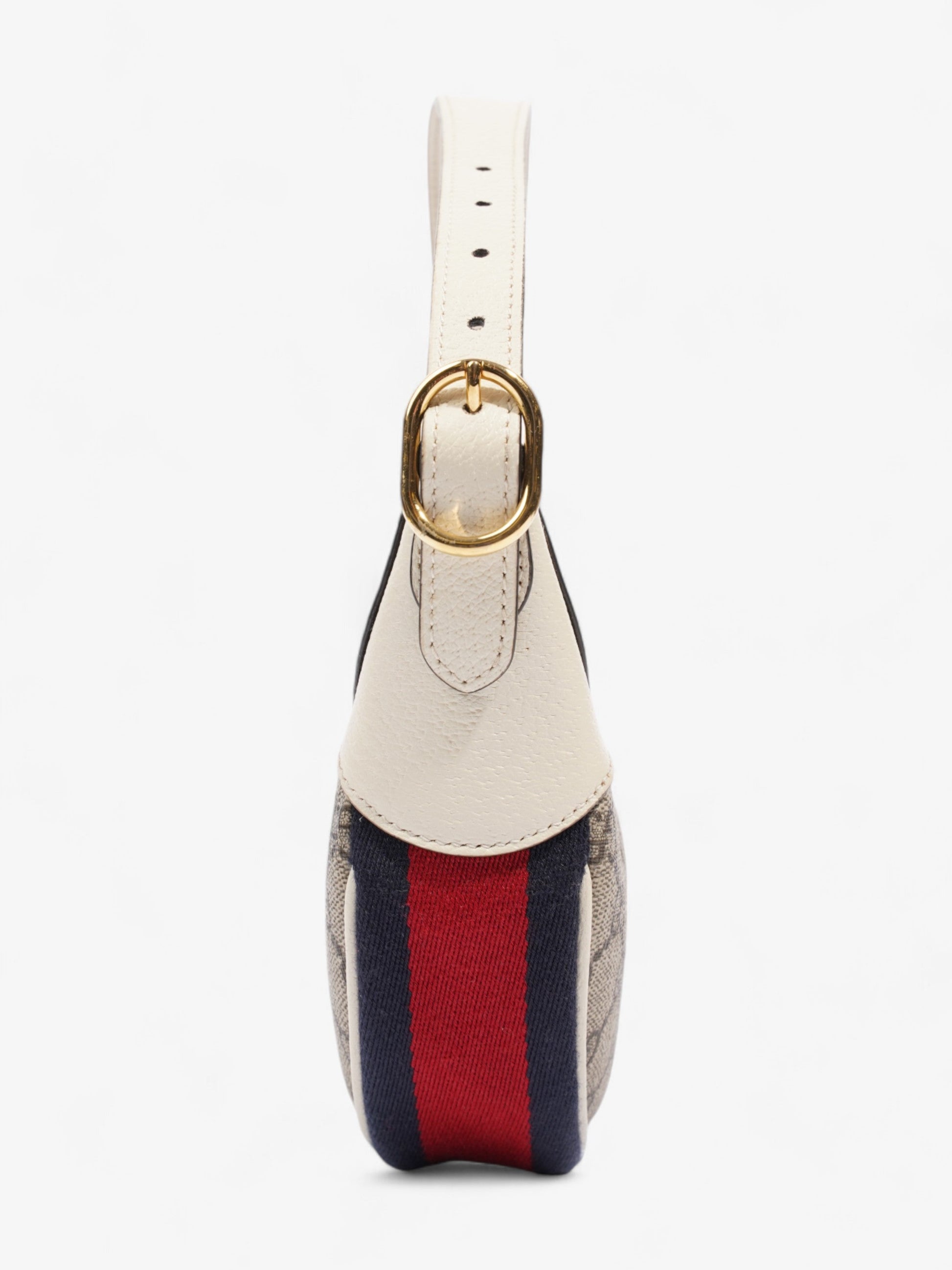 Gucci Ophidia GG Mini Bag Supreme / White Coated Canvas